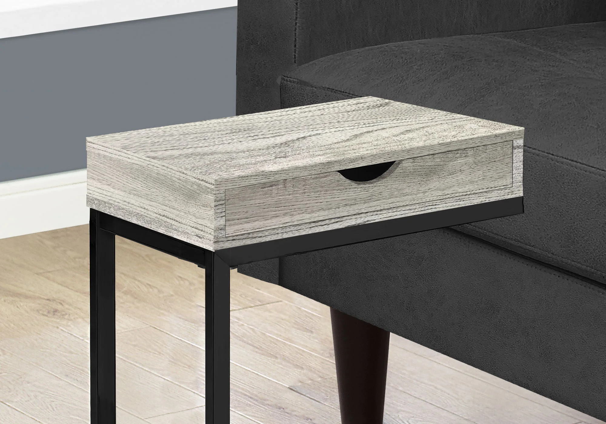 Accent Table, C - Shaped Contemporary Elegant Desig - Image 11