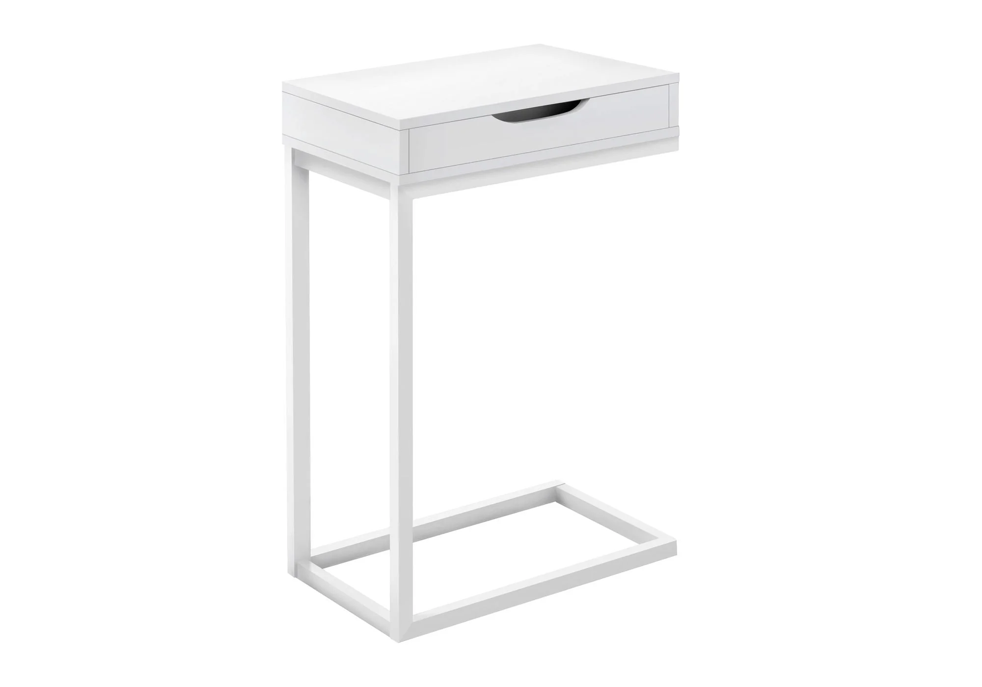 Accent Table, C - Shaped Contemporary Elegant Desig - Image 6