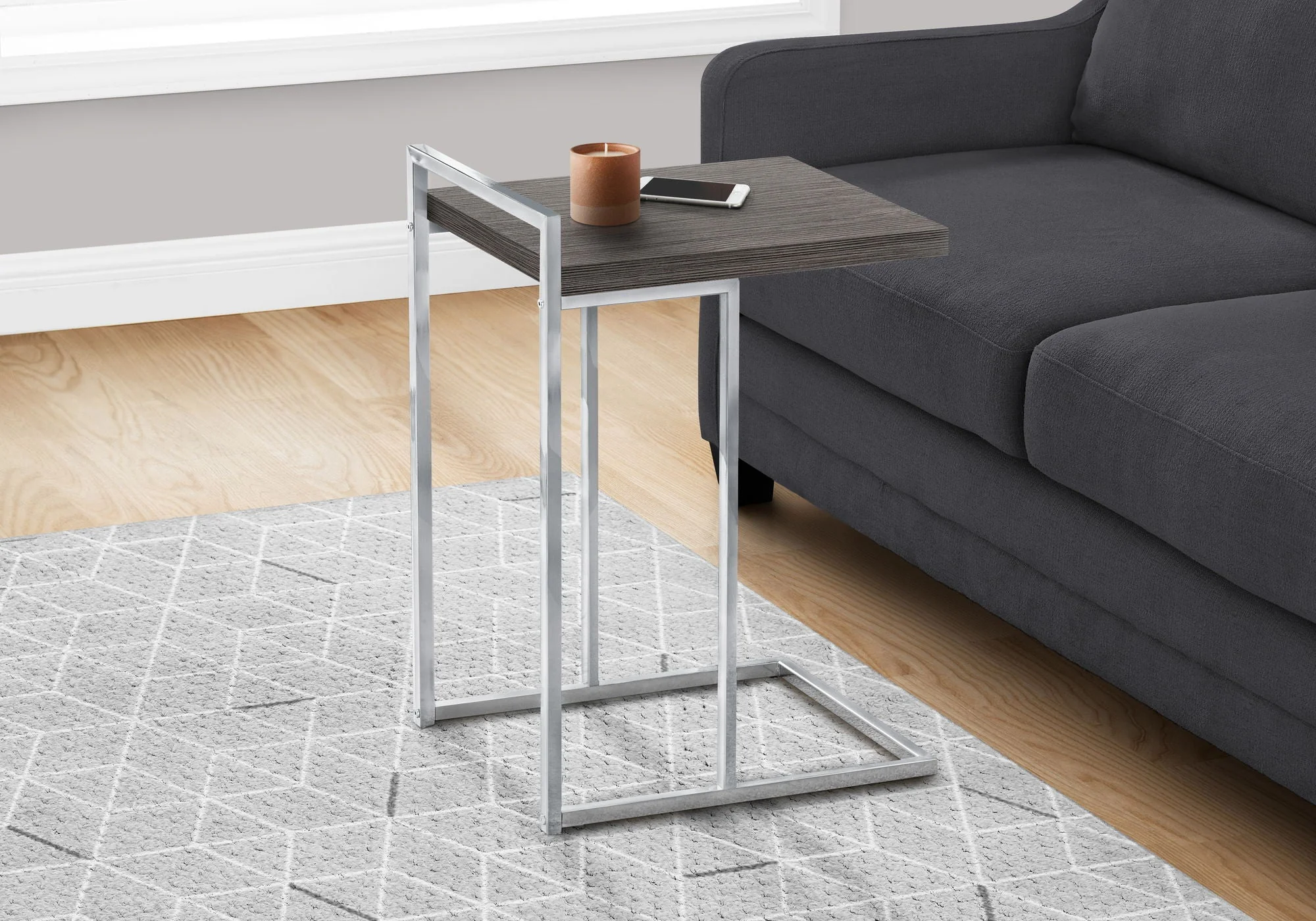 Accent Table, C-Shaped, Contemporary & Modern - Image 3