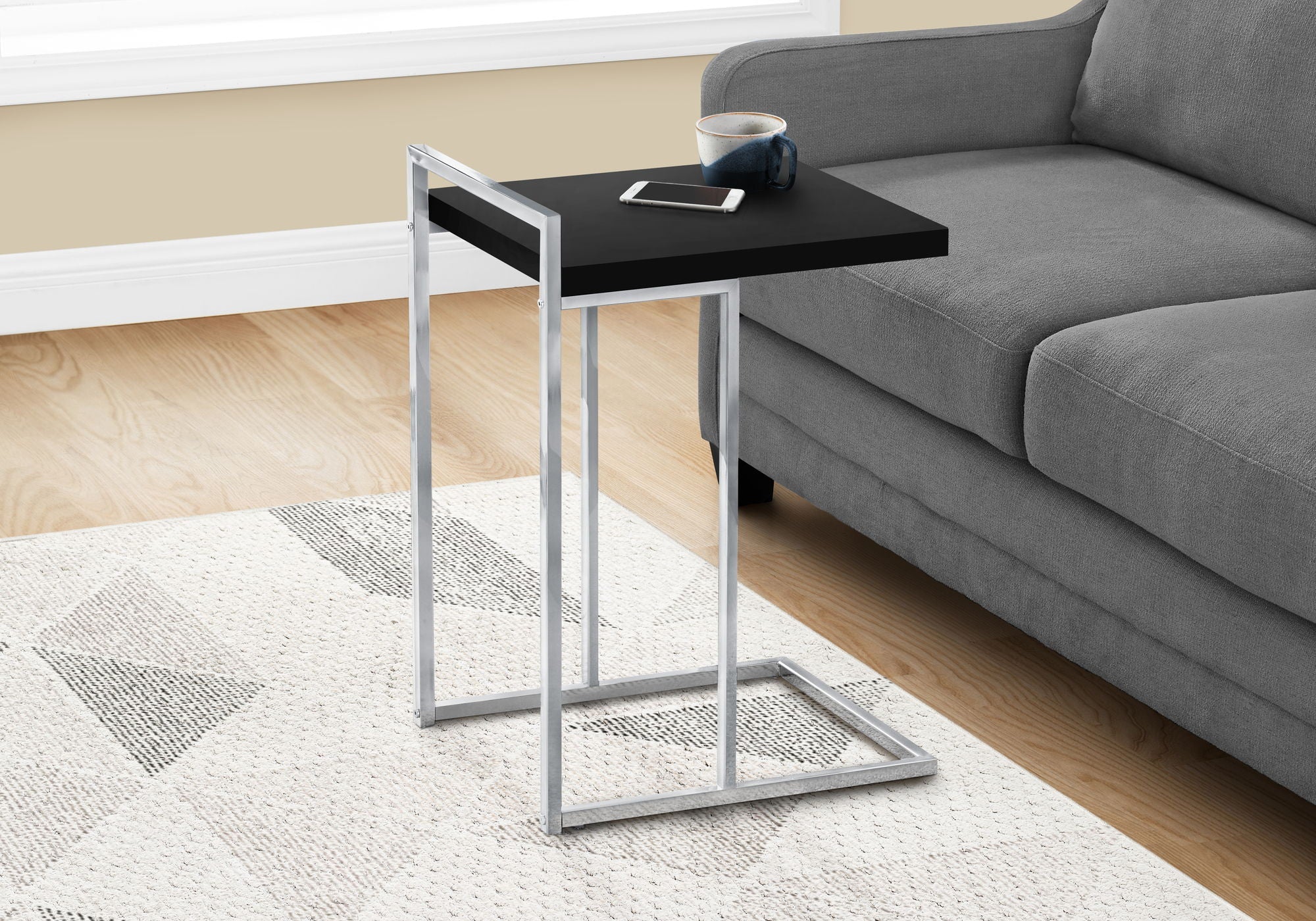 Accent Table, C-Shaped, Contemporary & Modern - Image 4