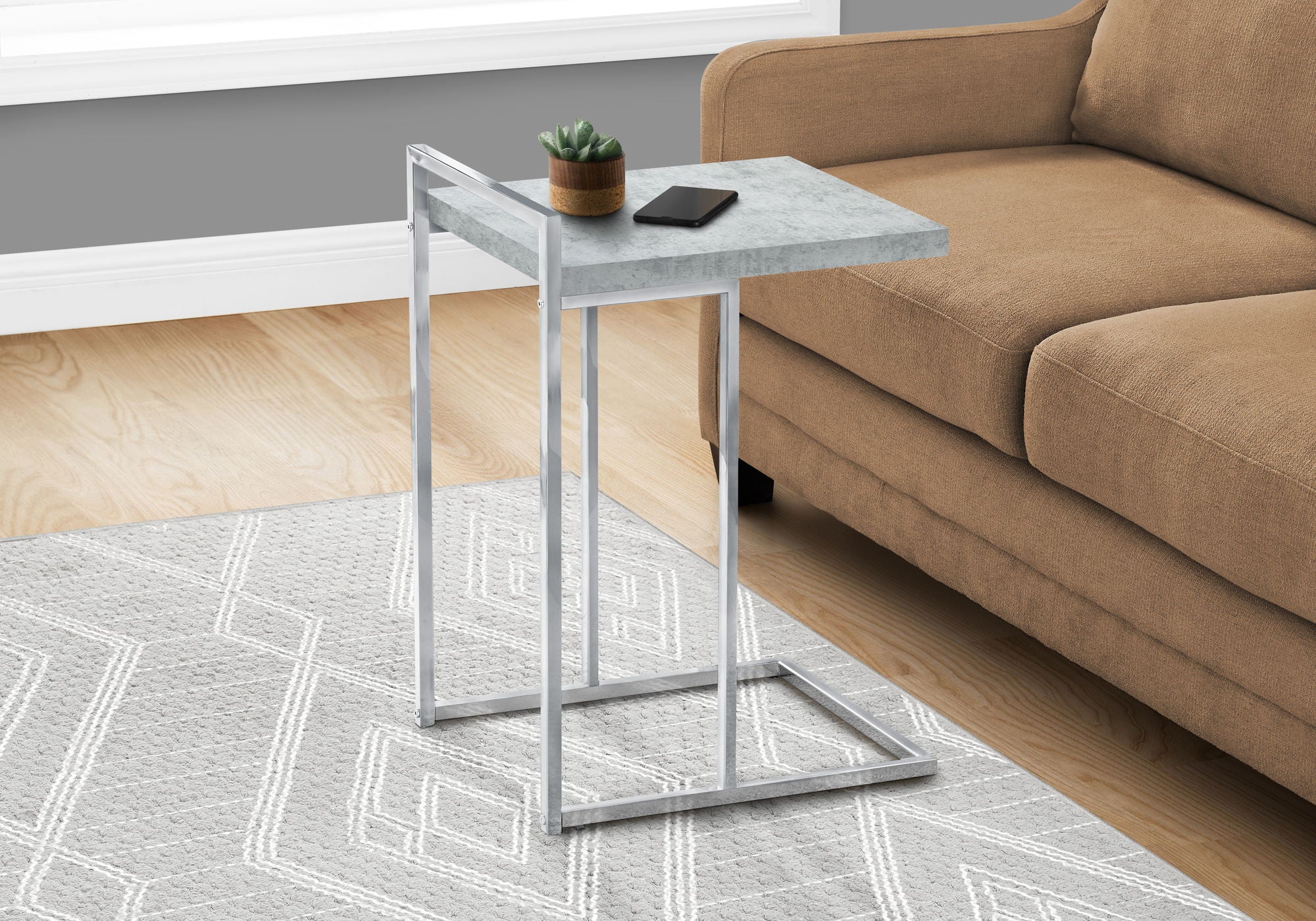 Accent Table, C-Shaped, Contemporary & Modern - Image 5