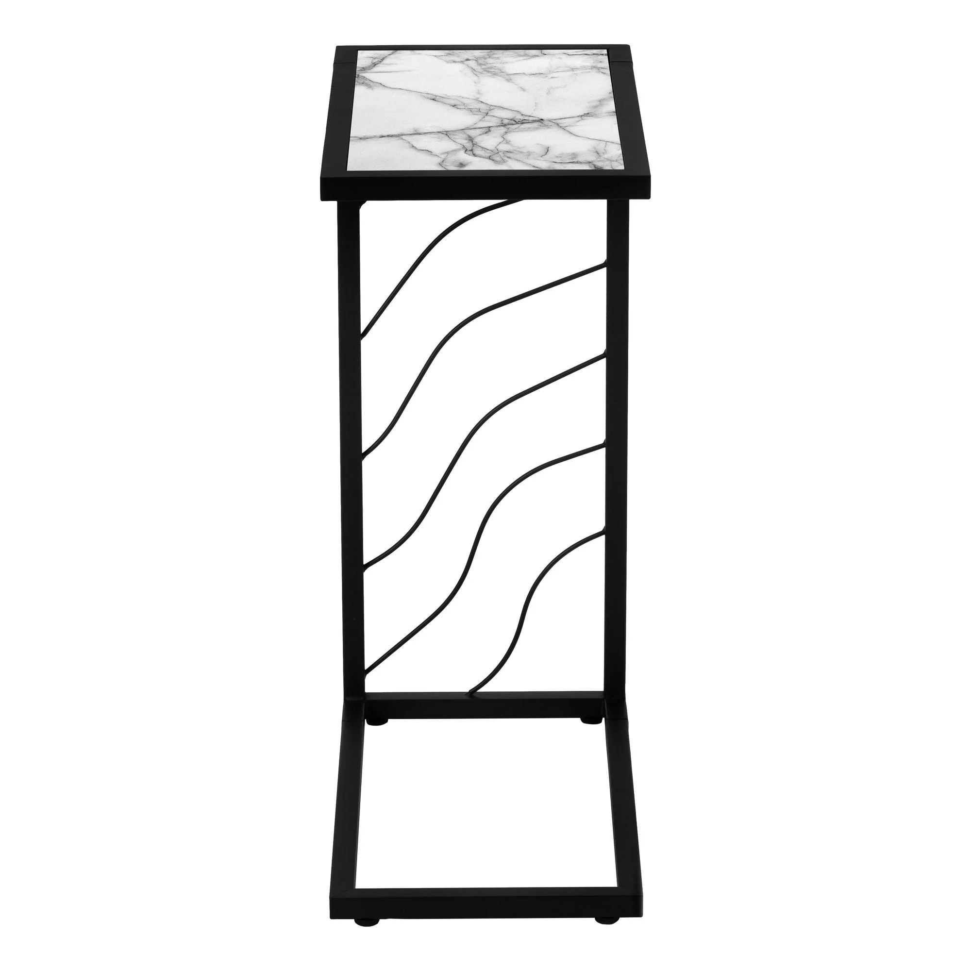 Accent Table, C - Shaped, Contemporary & Modern Convenient Design - Image 2