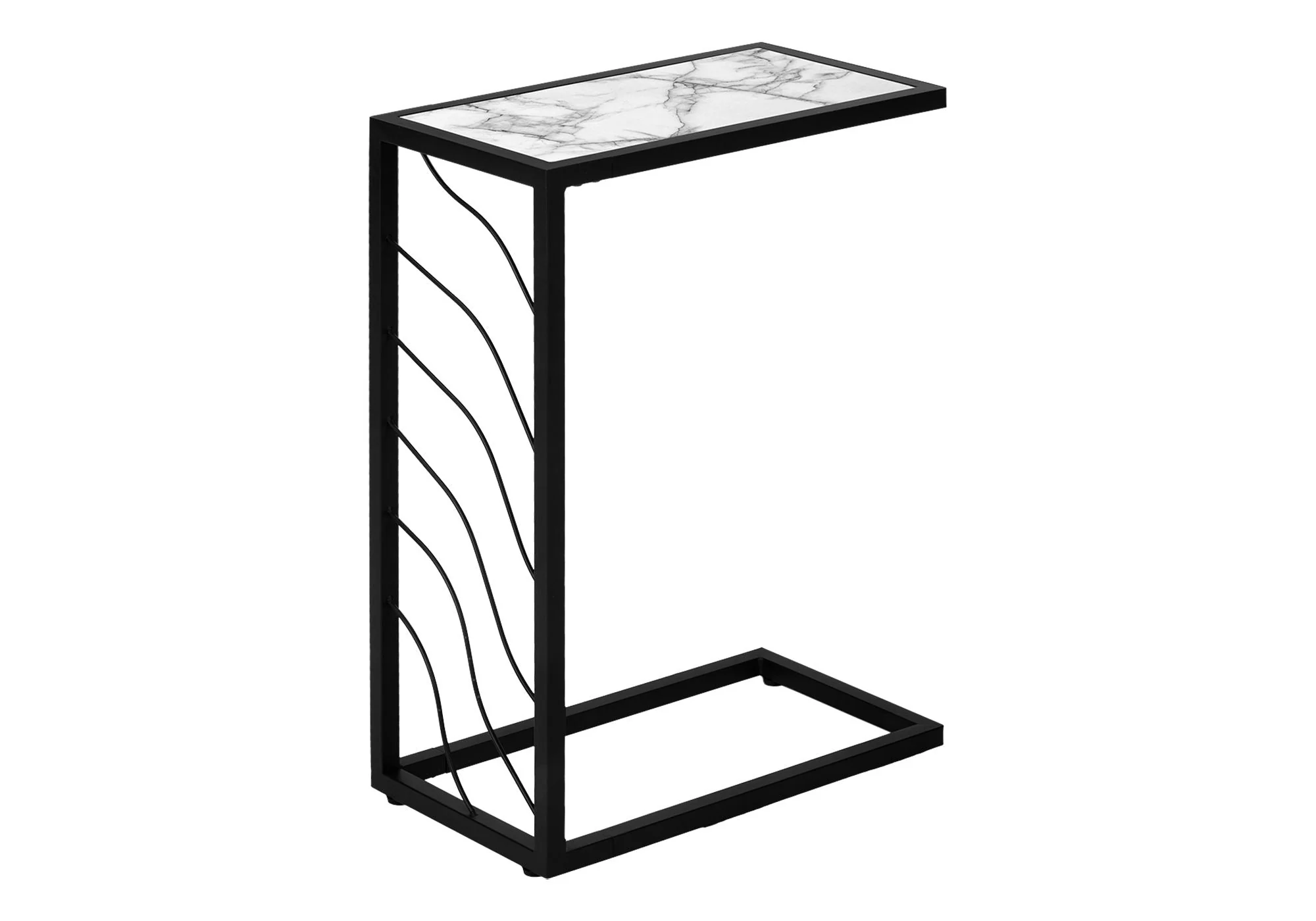 Accent Table, C - Shaped, Contemporary & Modern Convenient Design - Image 3