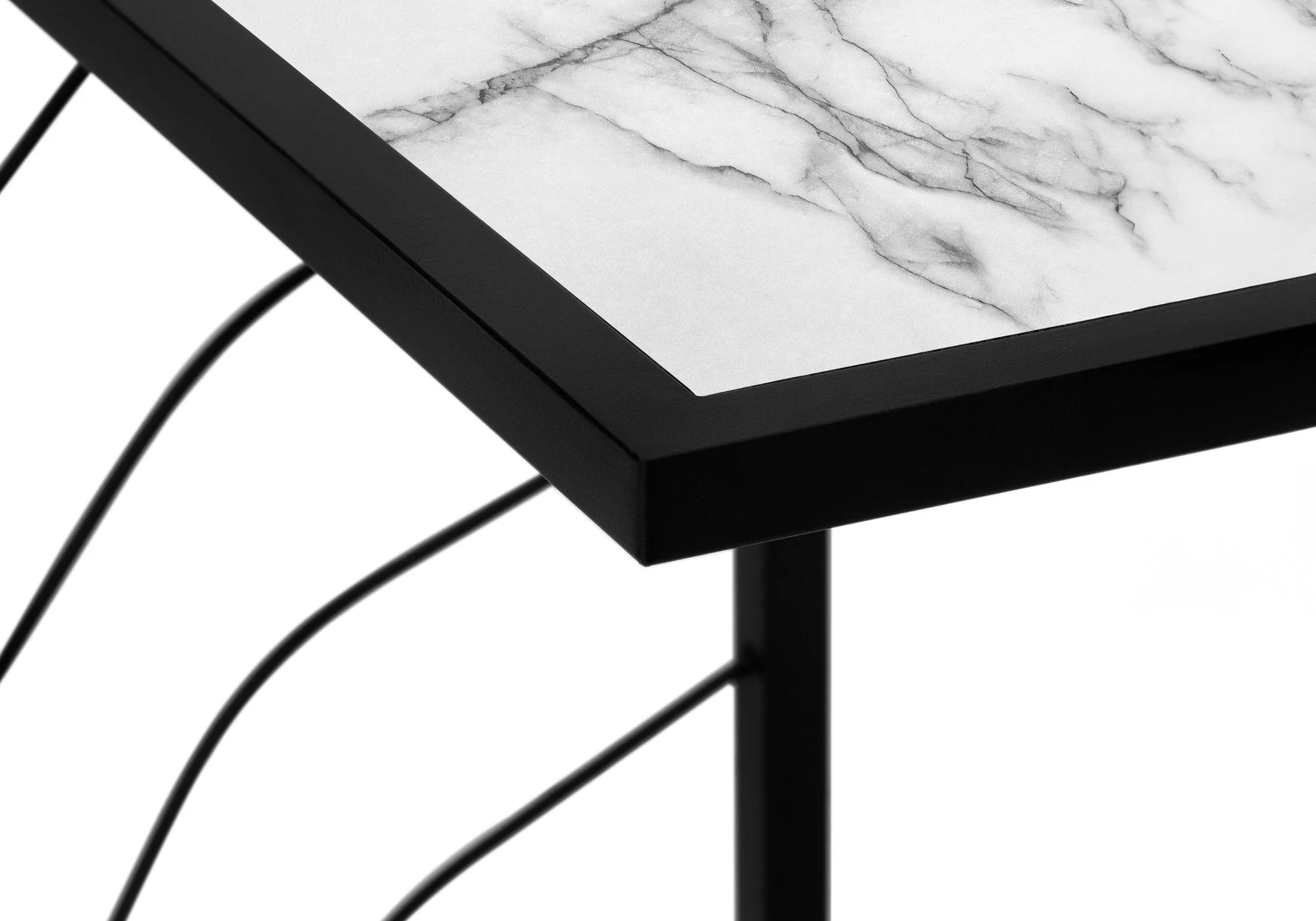 Accent Table, C - Shaped, Contemporary & Modern Convenient Design - Image 4