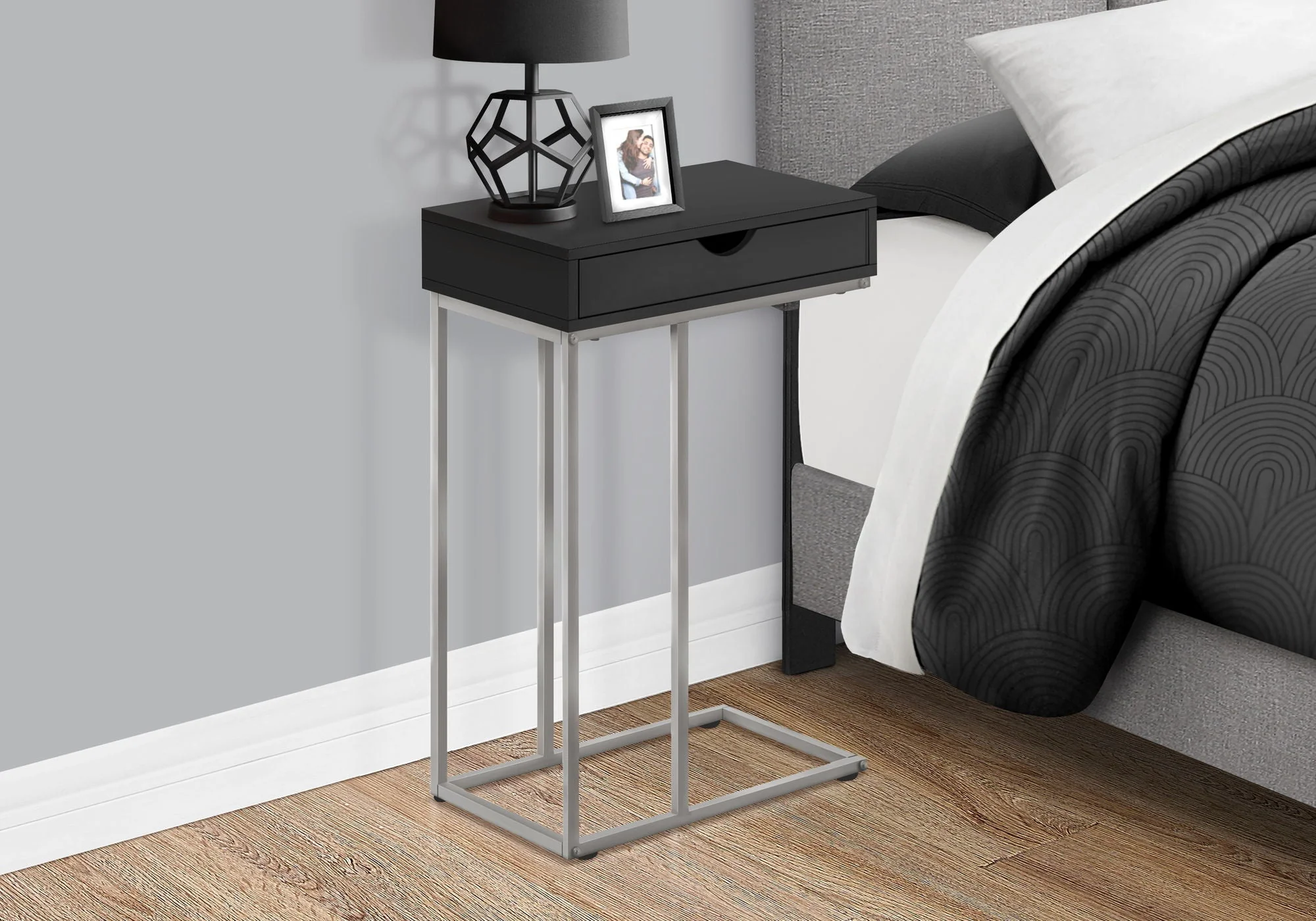 Accent Table, C - Shaped Contemporary & Modern Design - Image 8