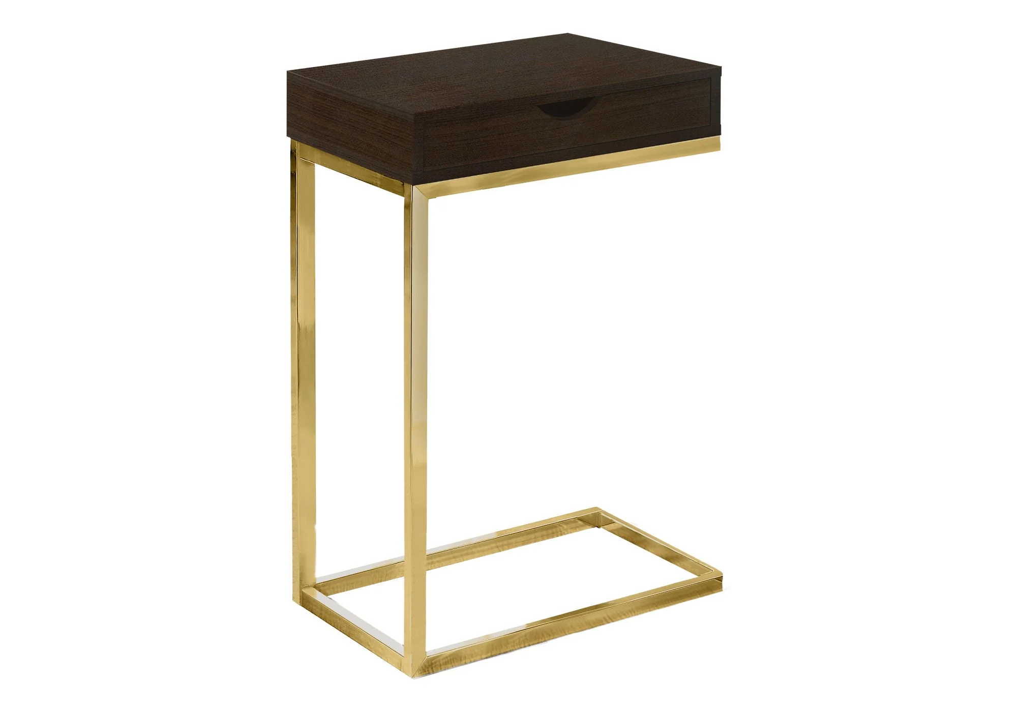 Accent Table, C - Shaped Contemporary & Modern Elegant Design - Image 4