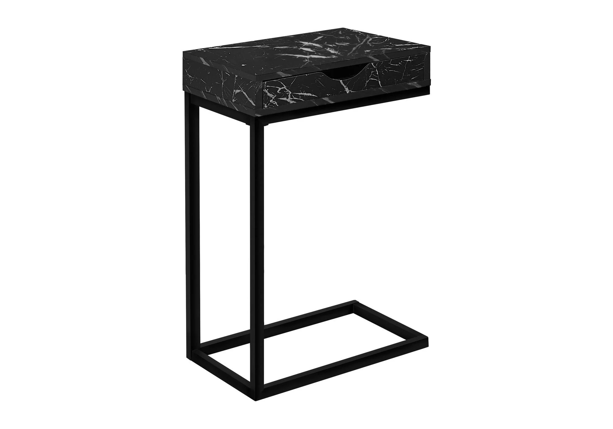 Accent Table, C - Shaped Contemporary & Modern Elegant Design - Image 7