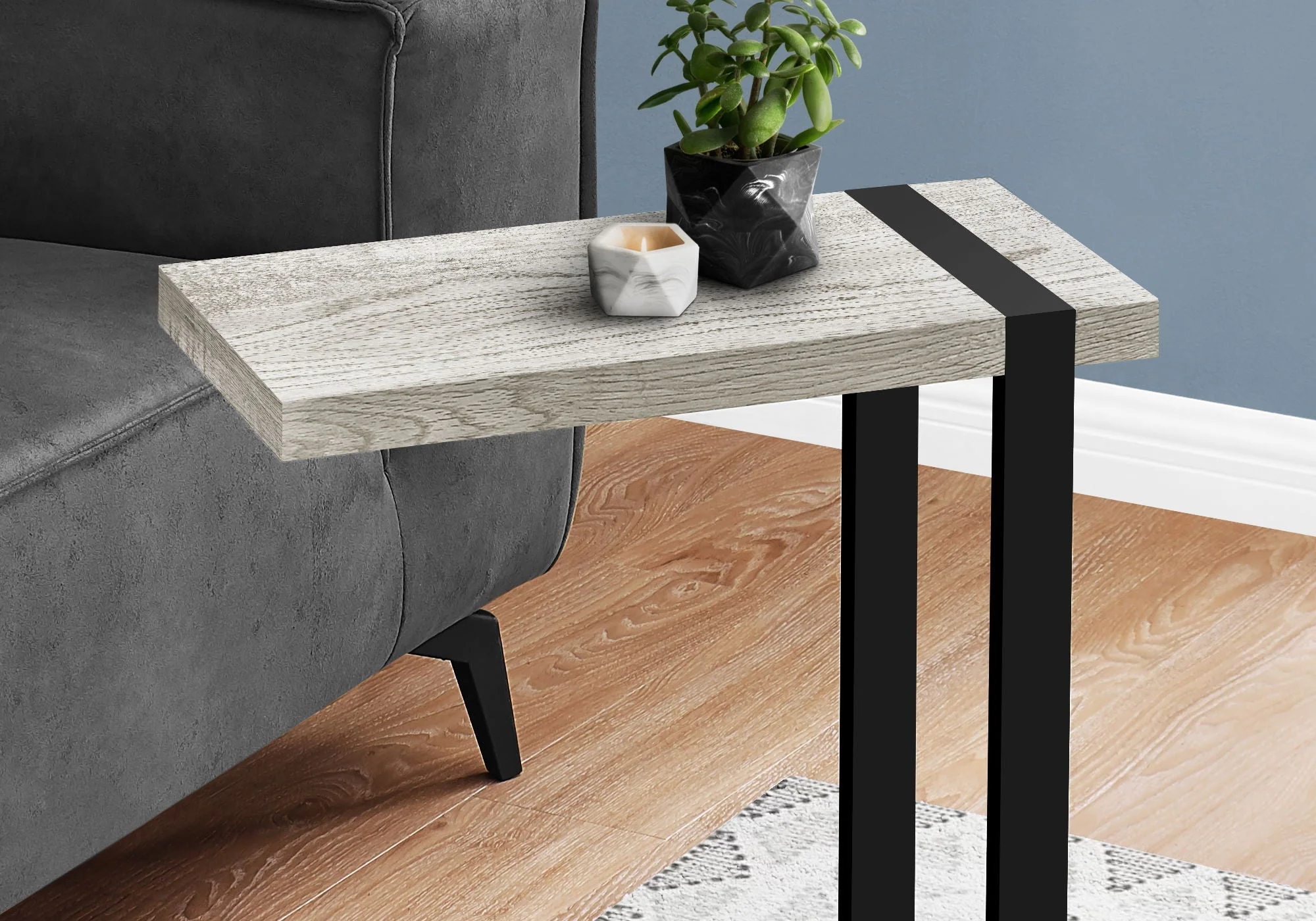 Accent Table, C-Shaped, Contemporary & Modern Stylish Design - Image 12