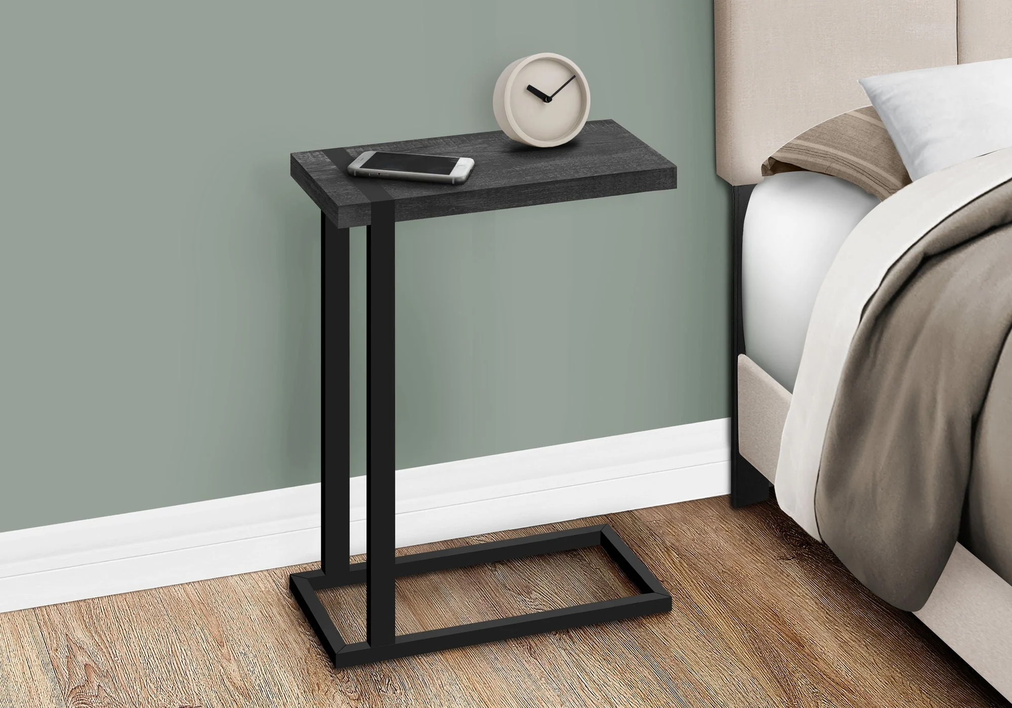 Accent Table, C-Shaped, Contemporary & Modern Stylish Design - Image 8