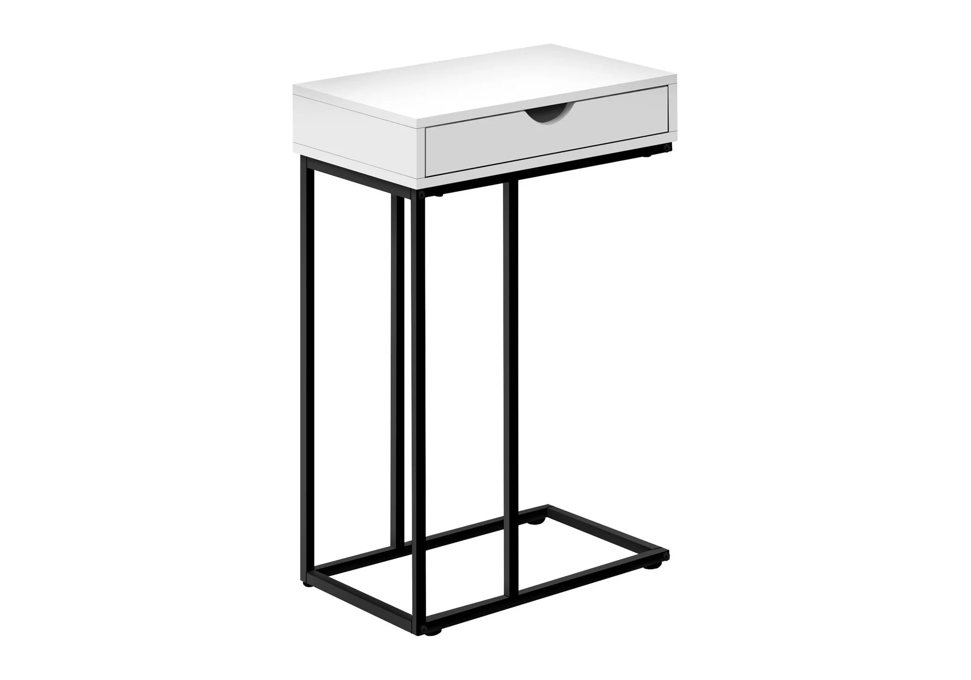 Accent Table, C-Shaped Contemporary & Modern Versatile Design - Image 7