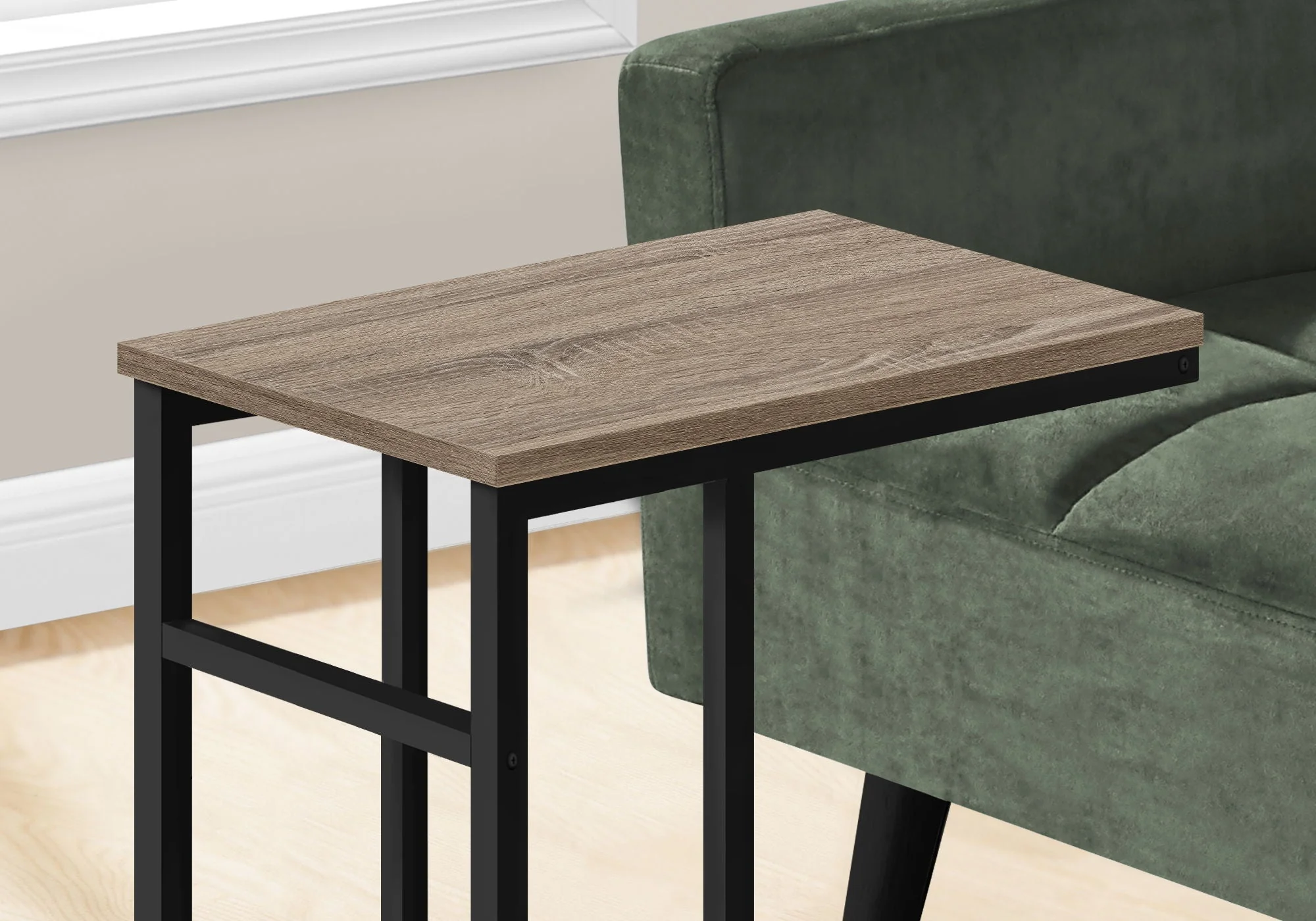 Accent Table, C - Shaped, Contemporary & Modern, Versatile Use - Image 5