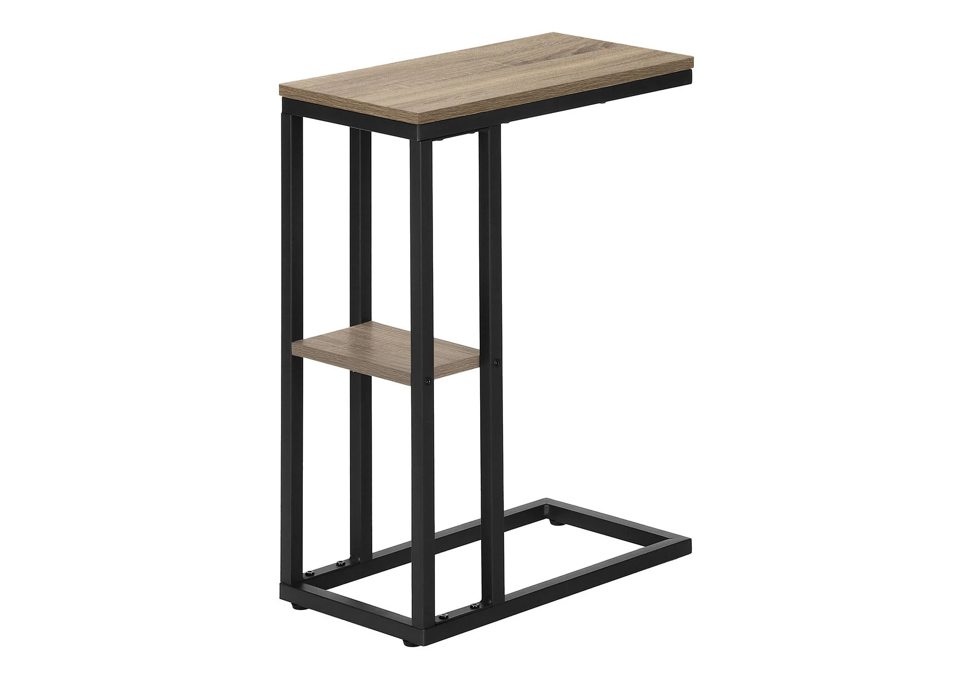 Accent Table, C - Shaped, Marble Look Contemporary & Modern Convenient Design - Image 20