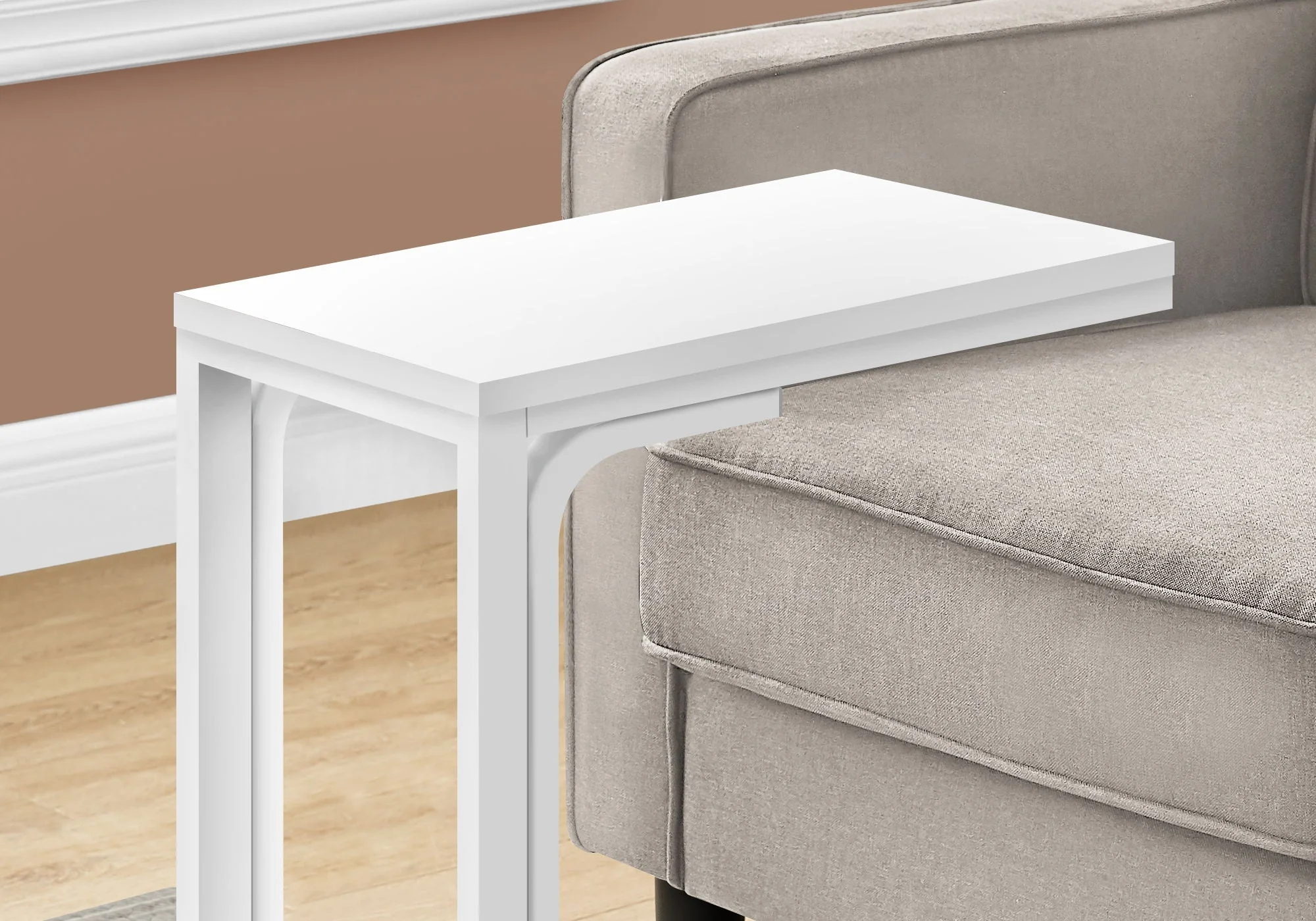 Accent Table, C - Shaped Modern Desig - Image 2