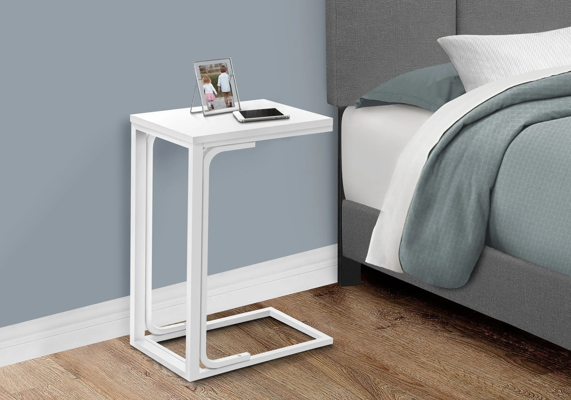 Accent Table, C - Shaped Modern Desig - Image 3