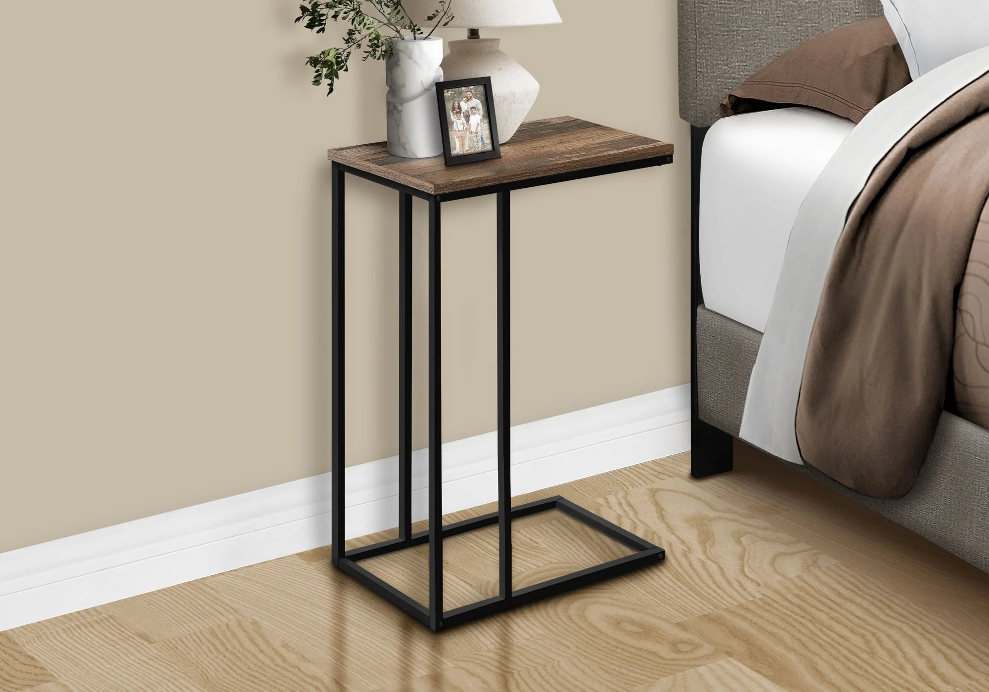 Accent Table, C-Shaped, Space-Saving Functionality - Image 15