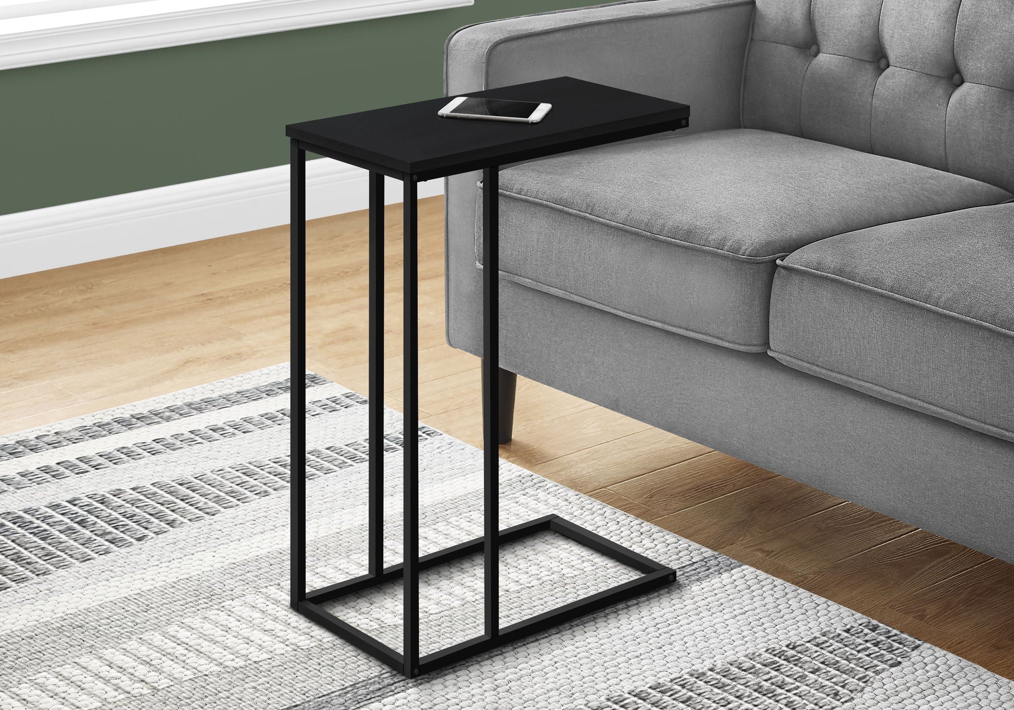 Accent Table, C-Shaped, Space-Saving Functionality - Image 4