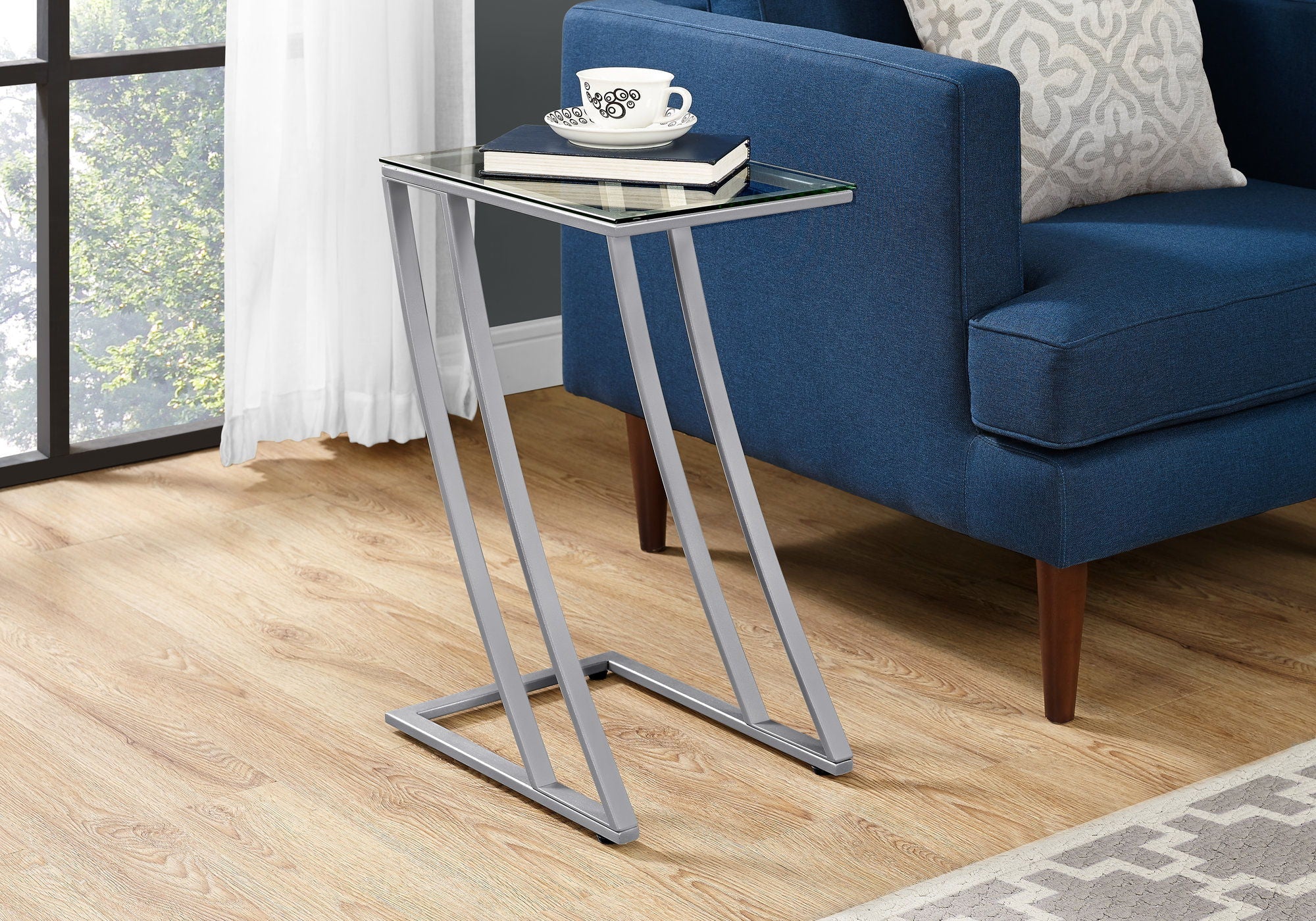 Accent Table C-Shaped with Sturdy Construction - Image 2