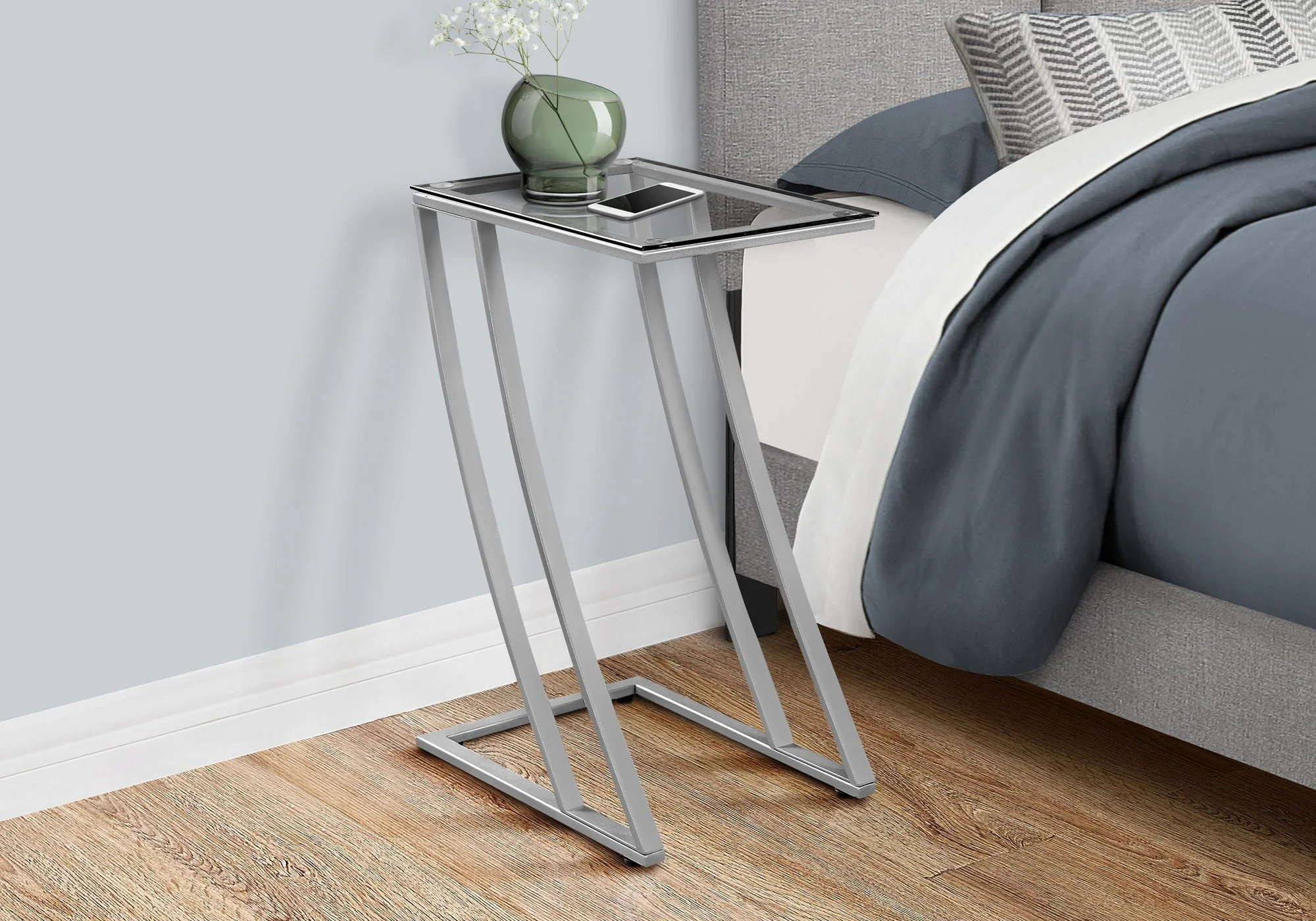 Accent Table C-Shaped with Sturdy Construction - Image 6