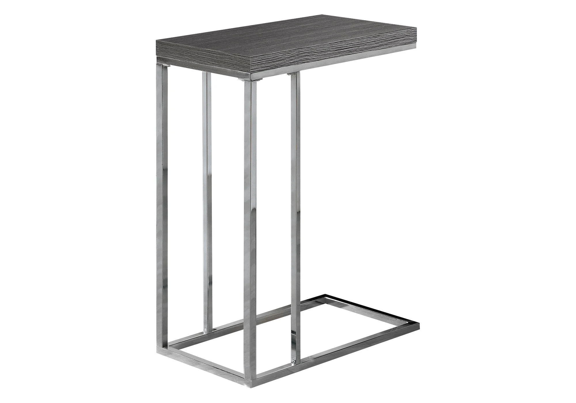 Accent Table, C-Shaped with Tempered Glass - Contemporary & Modern - Image 10