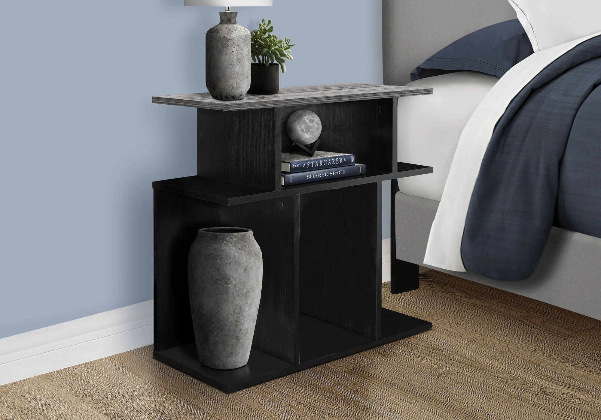 Accent Table, Side Contemporary & Modern - Black - Image 4