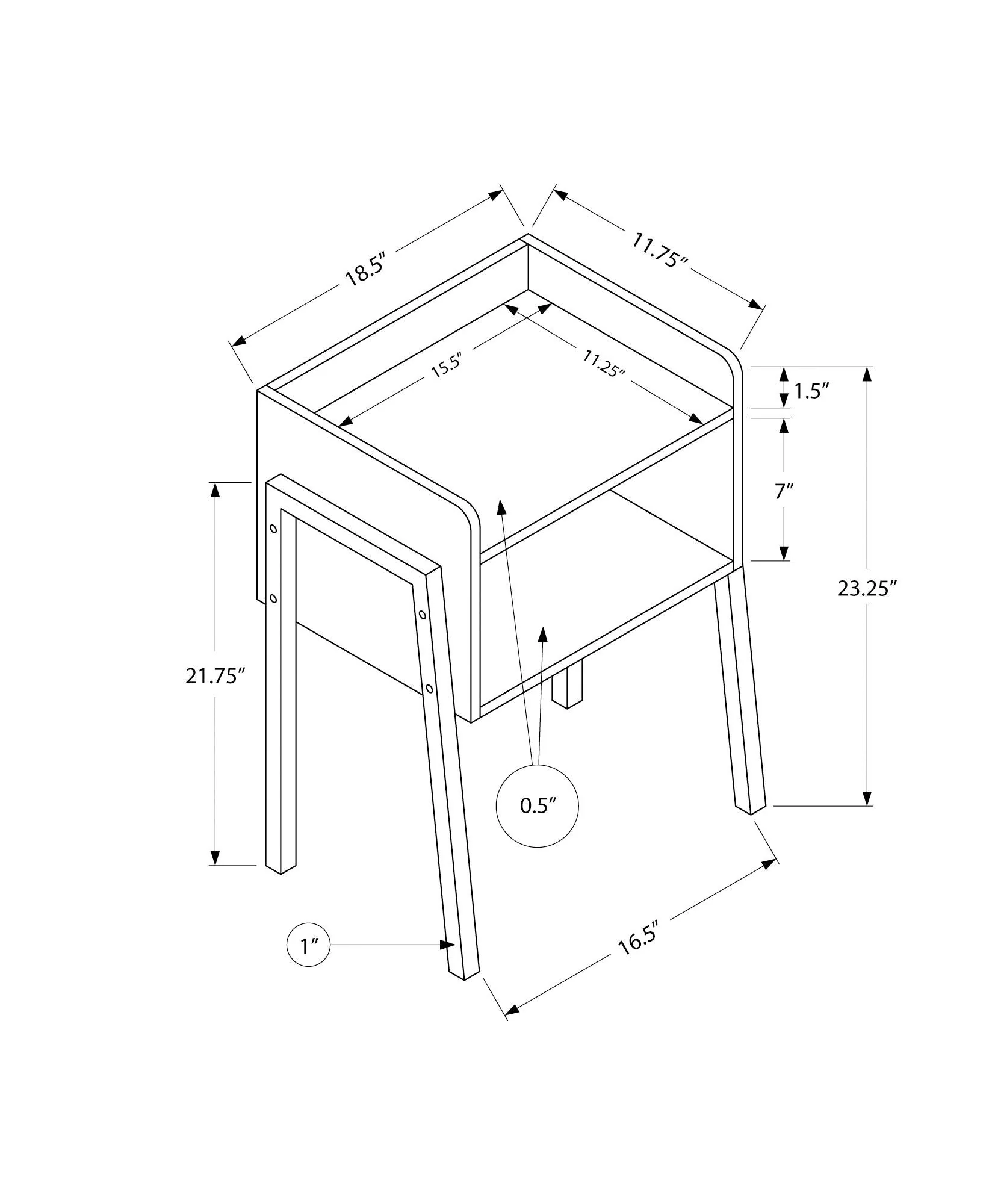 Accent Table Side Contemporary & Modern Design - Image 18