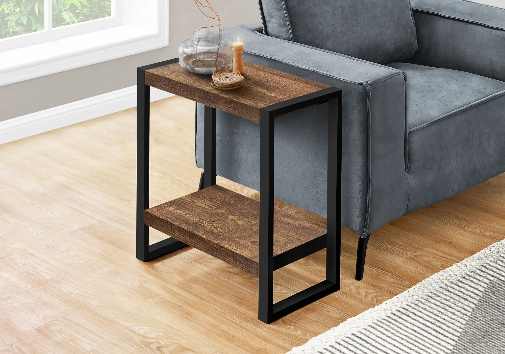 Accent Table, Side Industrial Flexible Placement - Image 2