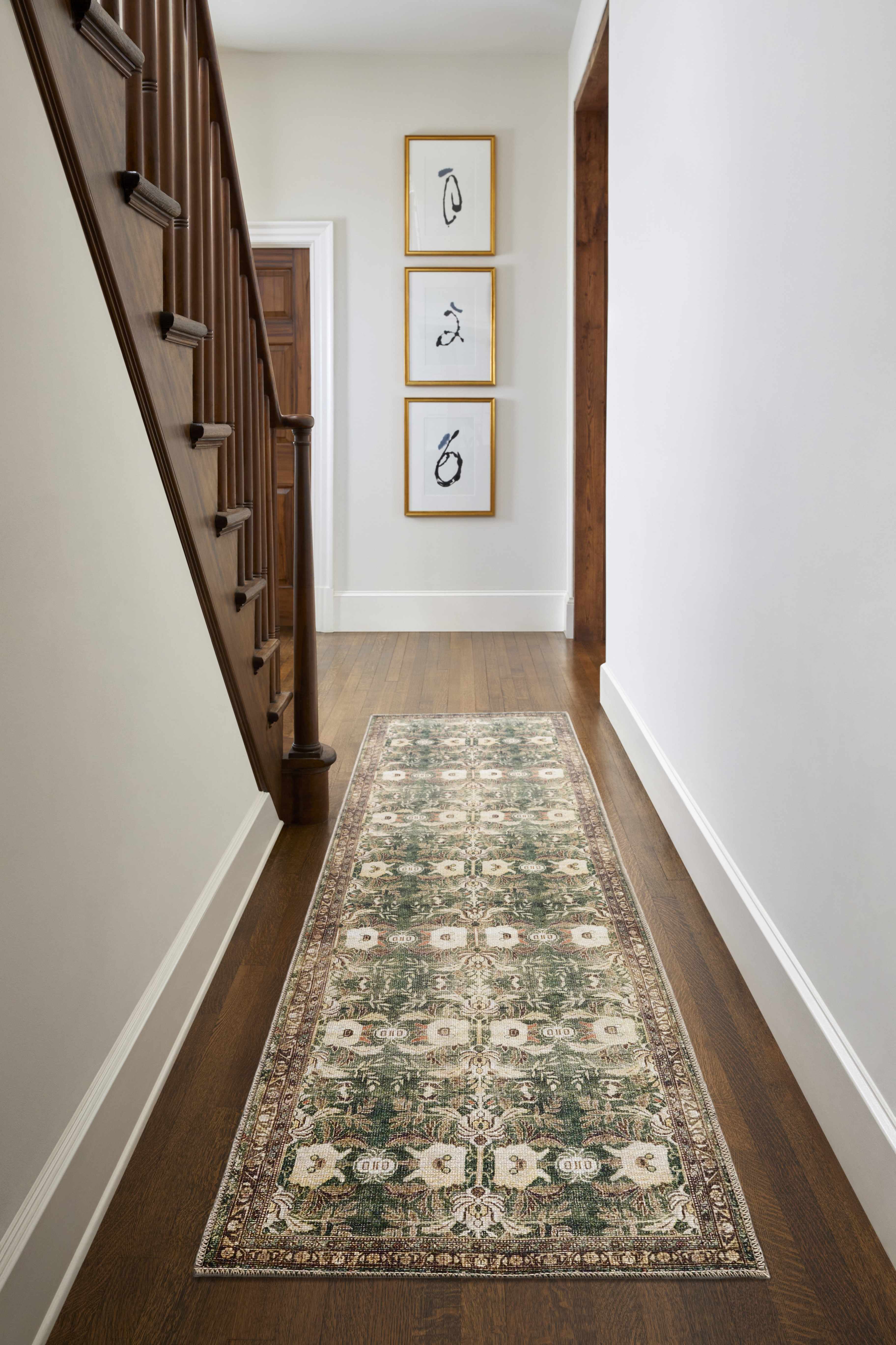 Acoose Vintage Flat Pile Washable Rug - Image 3