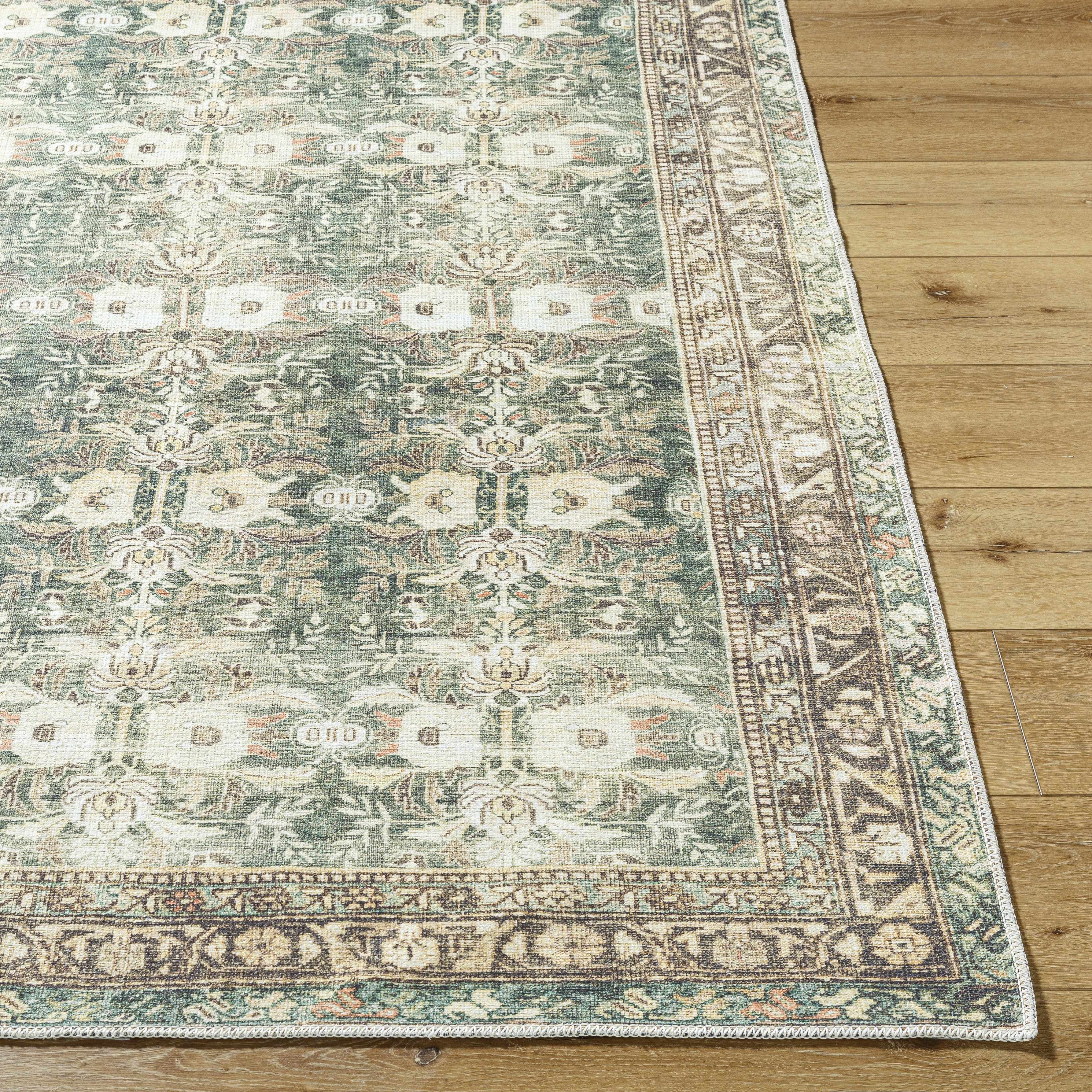 Acoose Vintage Flat Pile Washable Rug - Image 4