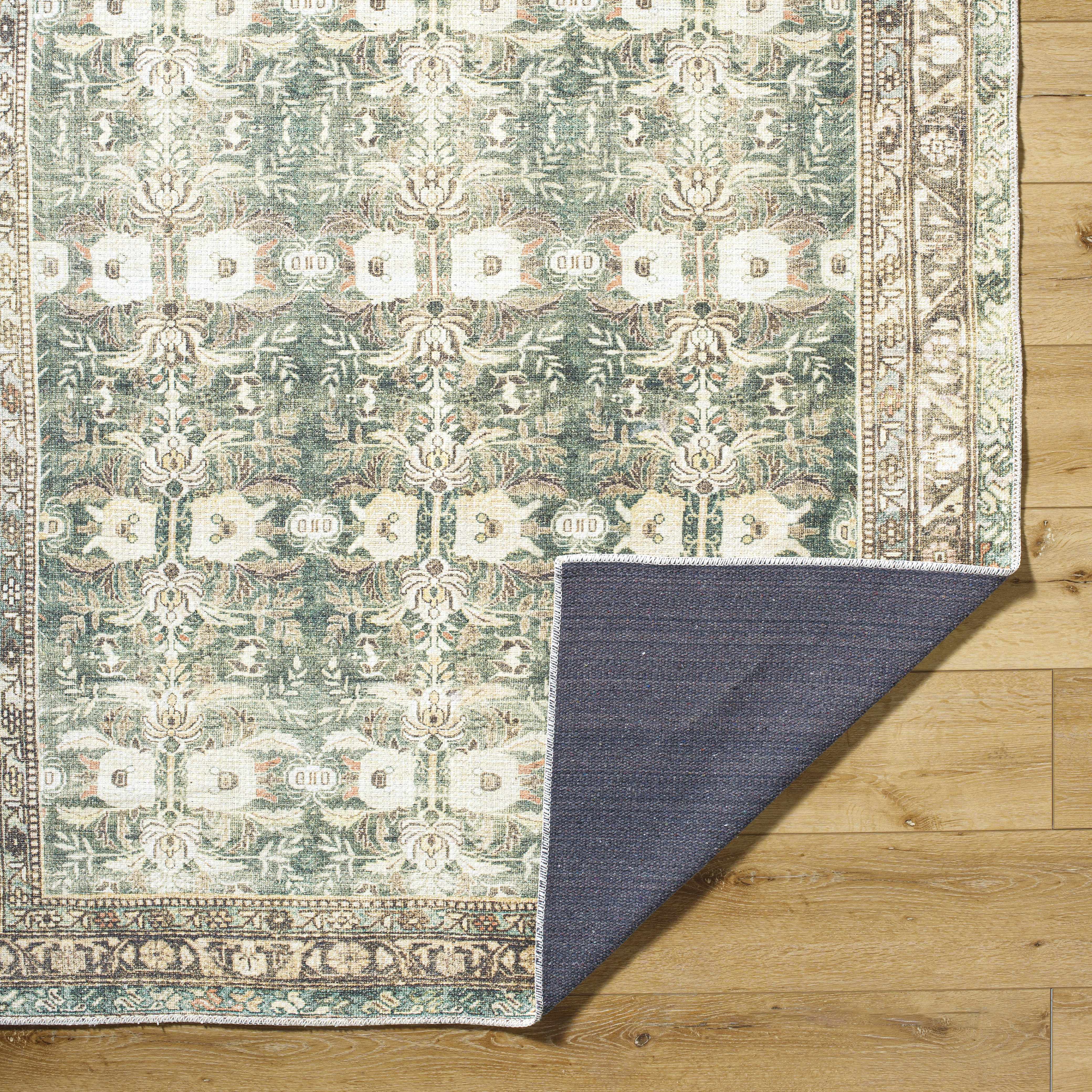 Acoose Vintage Flat Pile Washable Rug - Image 5