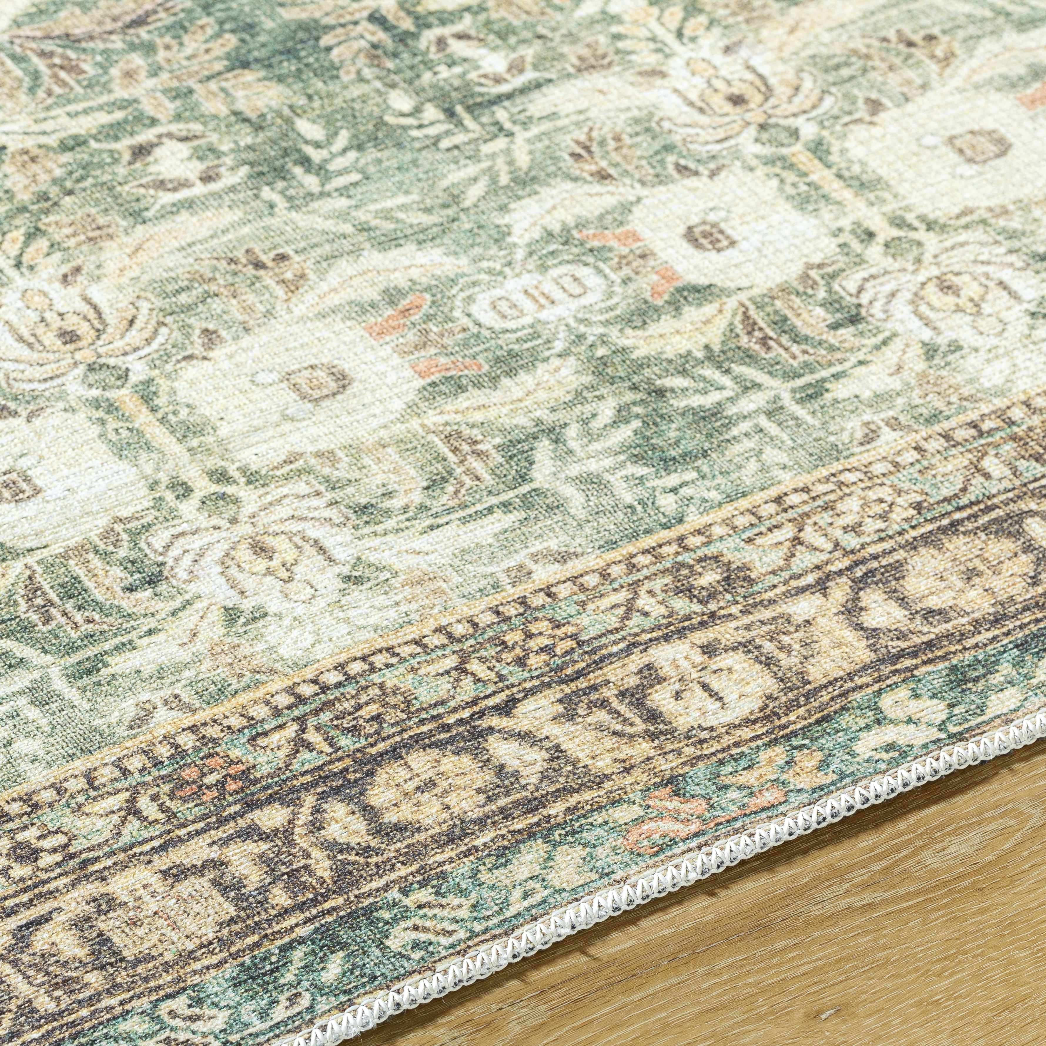 Acoose Vintage Flat Pile Washable Rug - Image 6