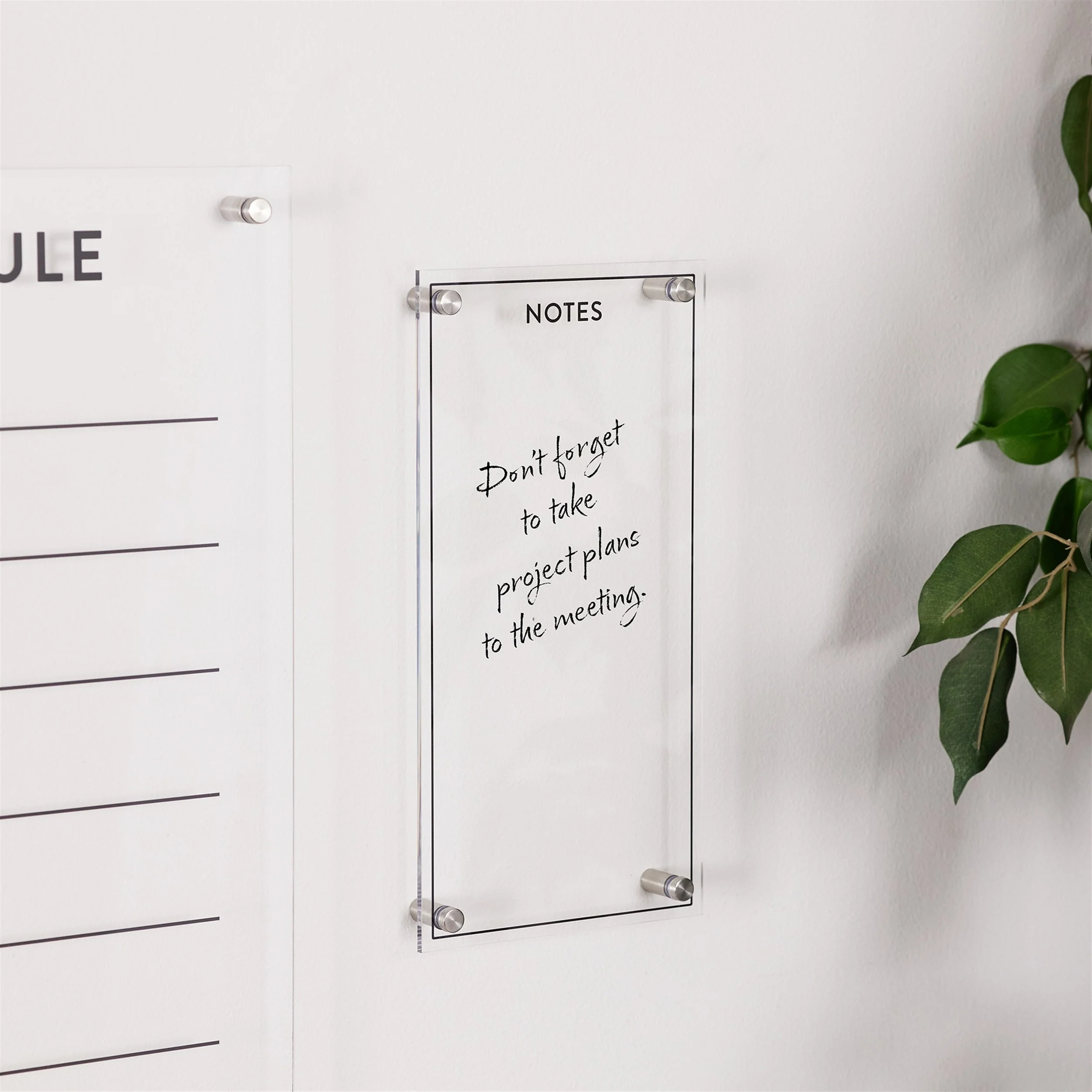 Acrylic dry erase notes board 13"h - Image 2
