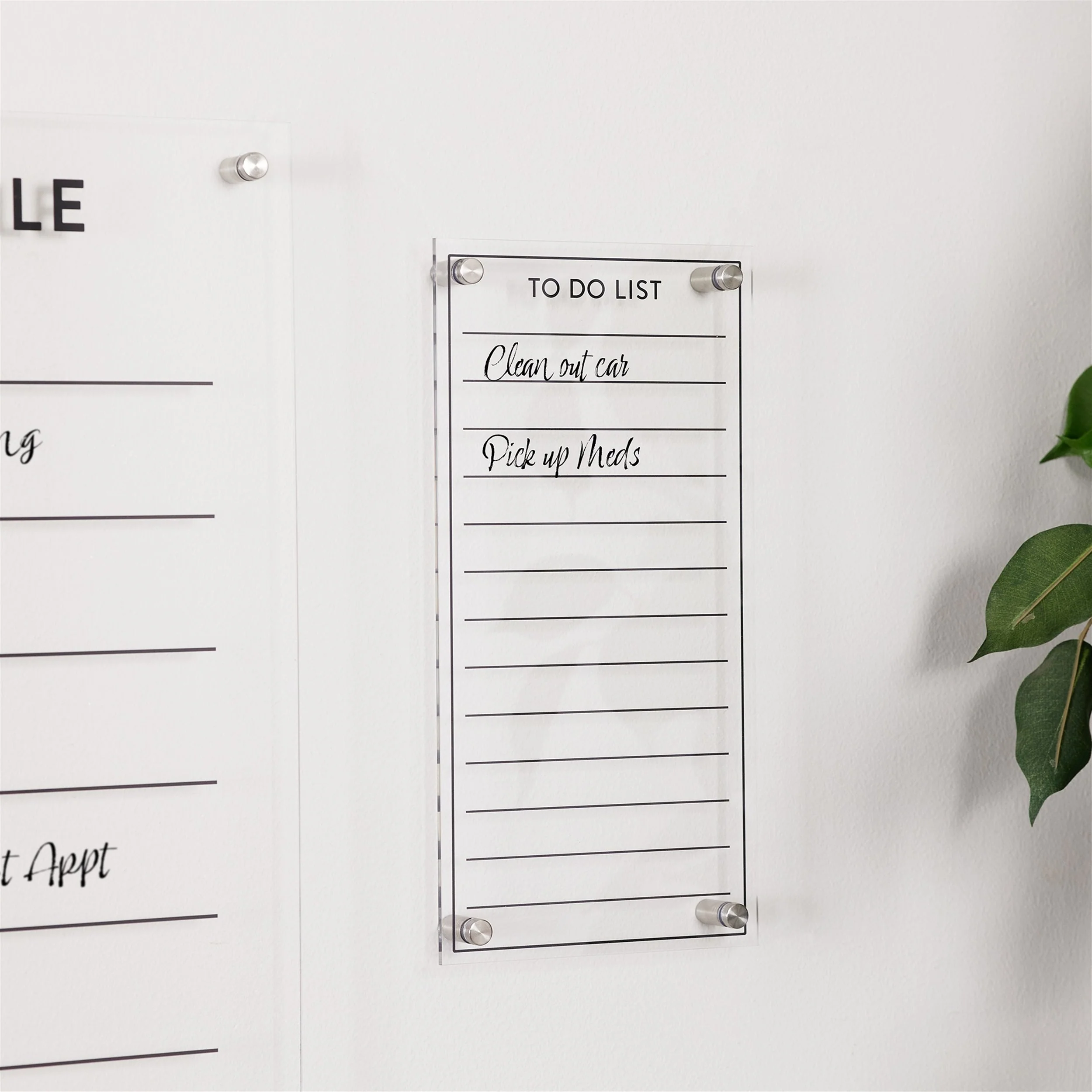 Acrylic dry erase to-do list 13"h - Image 2
