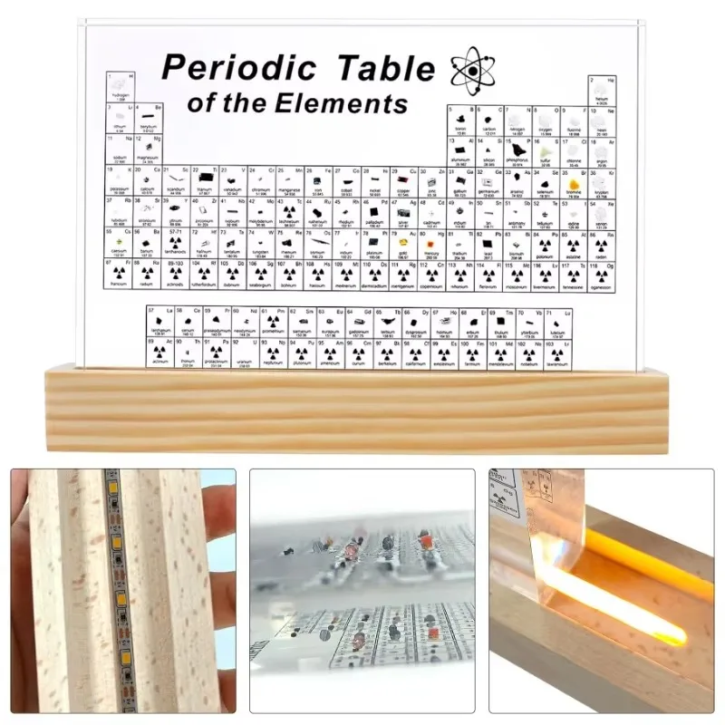 Acrylic Periodic Table Figurine – Mendeleev Science Desk Ornament Room Decor - Image 5