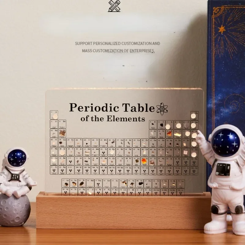 Acrylic Periodic Table Figurine – Mendeleev Science Desk Ornament Room Decor - Image 6