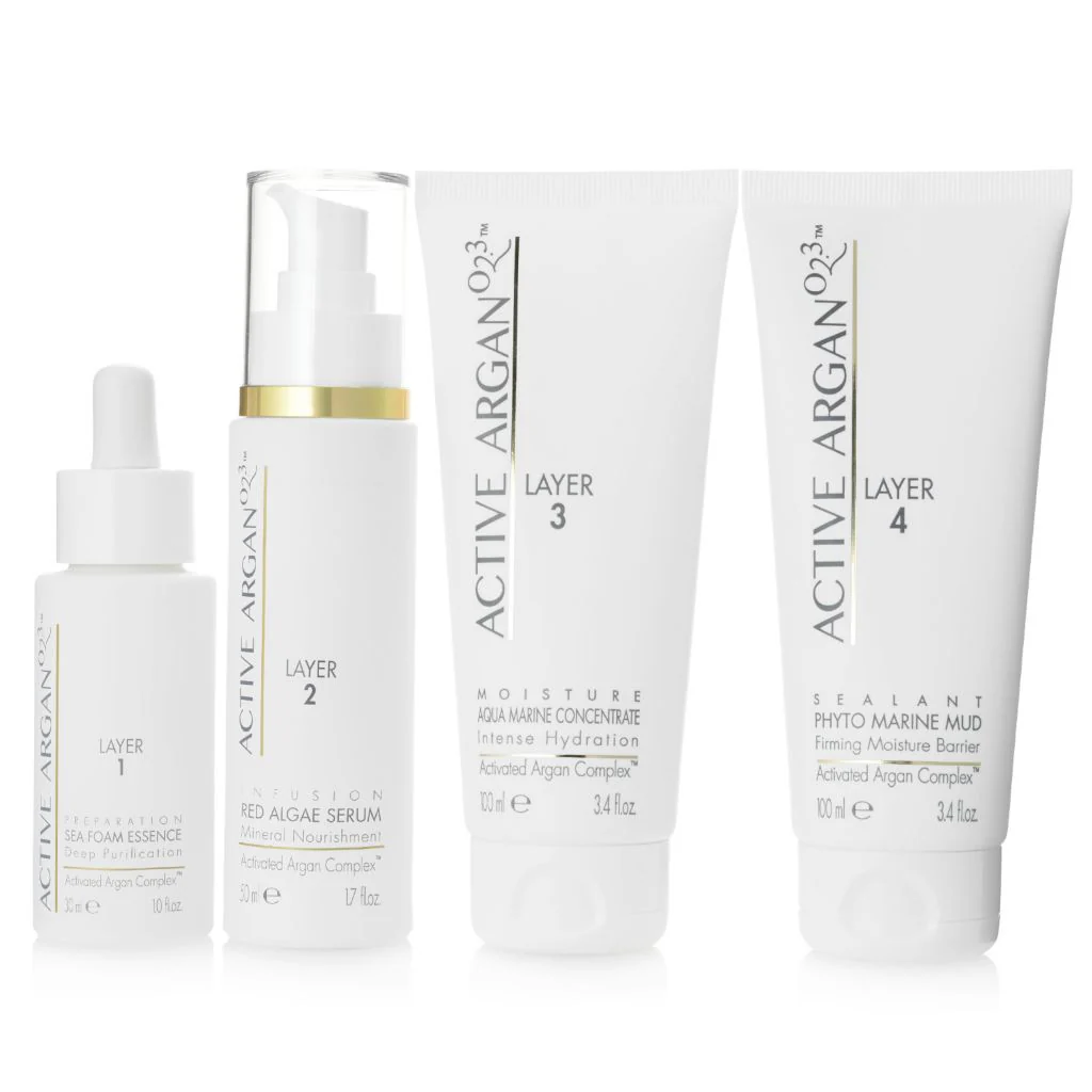 Active Argan 4-Piece Layered Five-Minute Facial Treatment System - Image 3