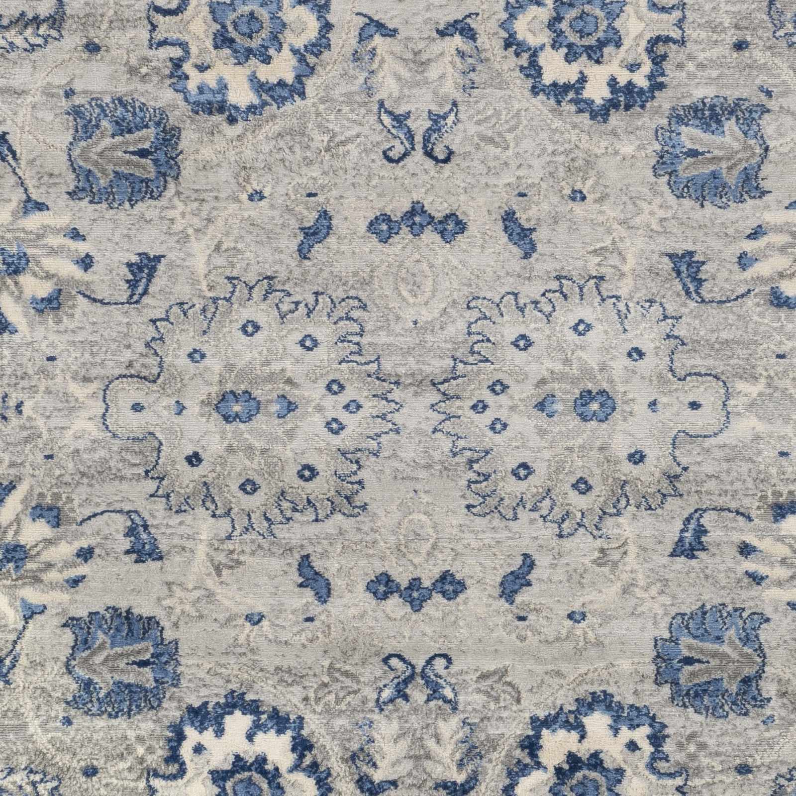 Adairsville Blue Floral Area Carpet - Clearance - Image 7