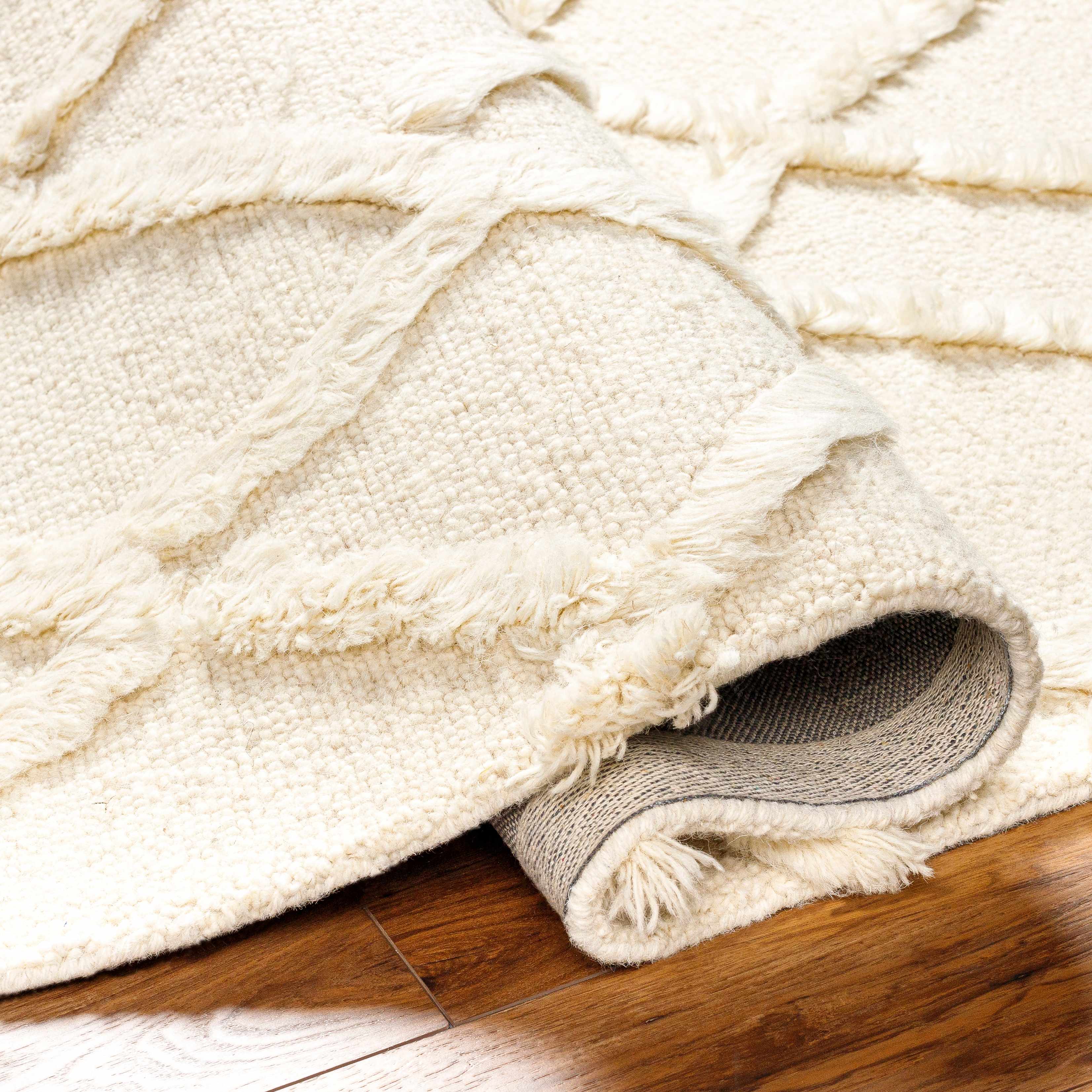 Adica Cream Wool Area Rug - Clearance - Image 3