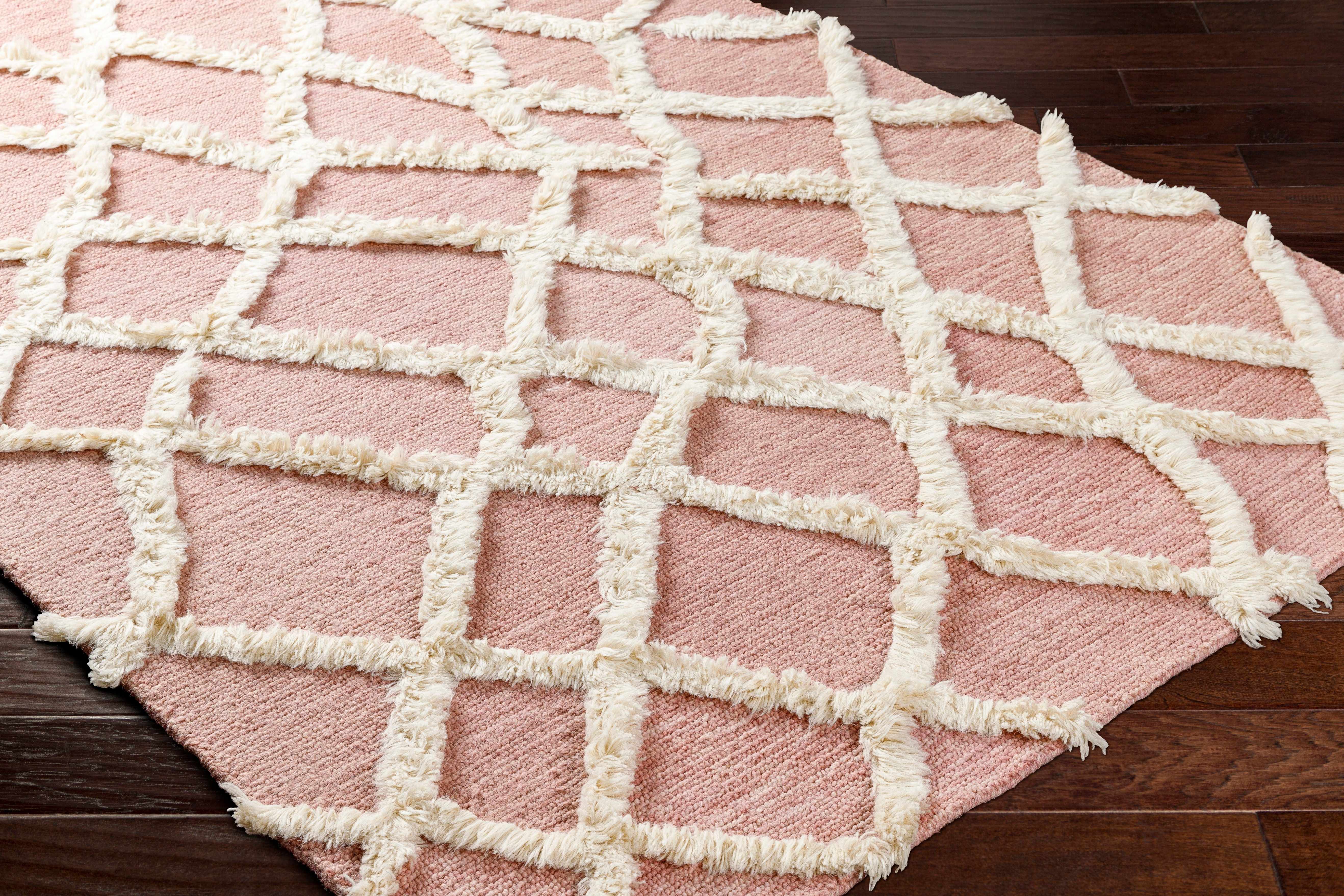 Adica Pink Wool Area Rug - Clearance - Image 2
