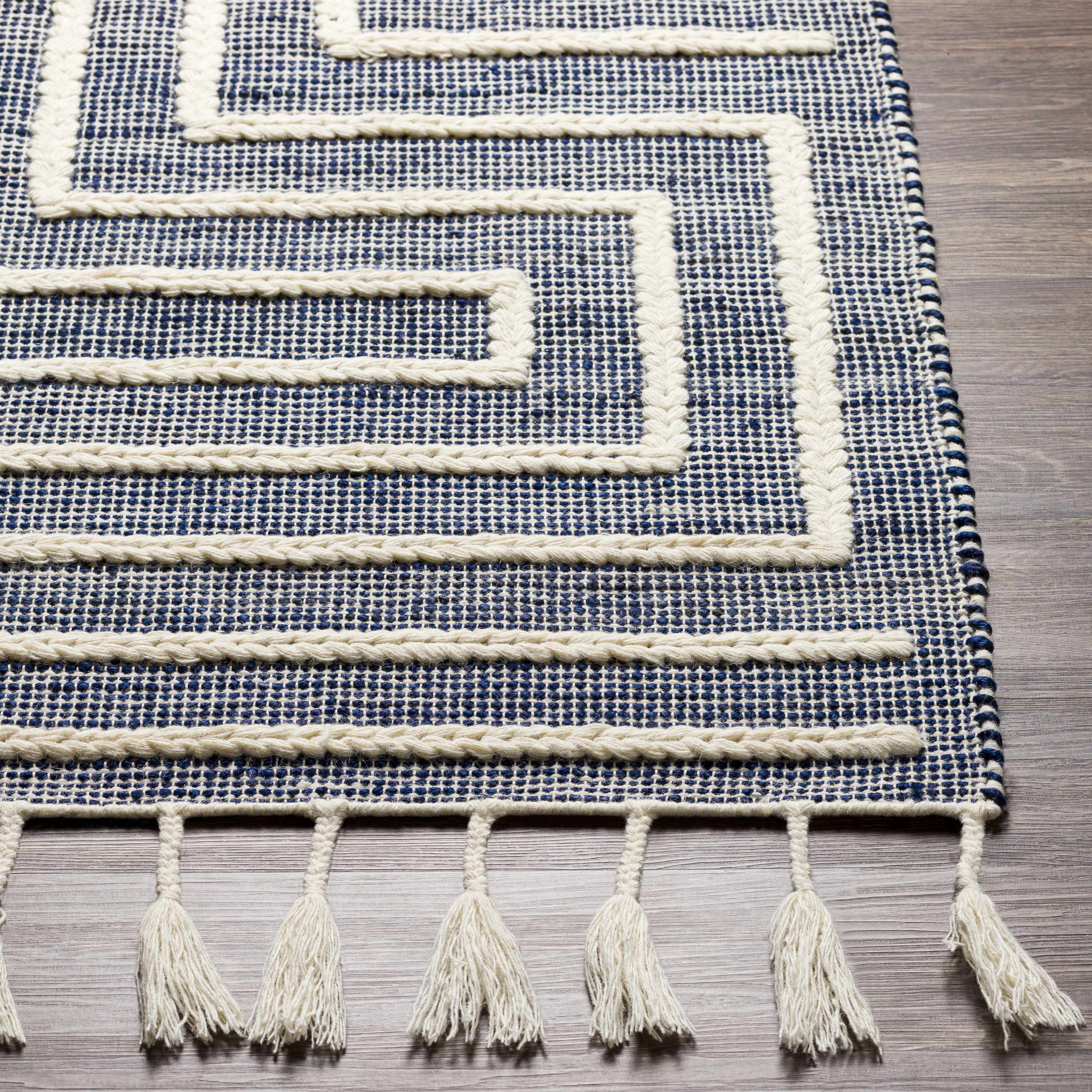 Aditya Tasseled Jute&Wool Carpet - Clearance - Image 10