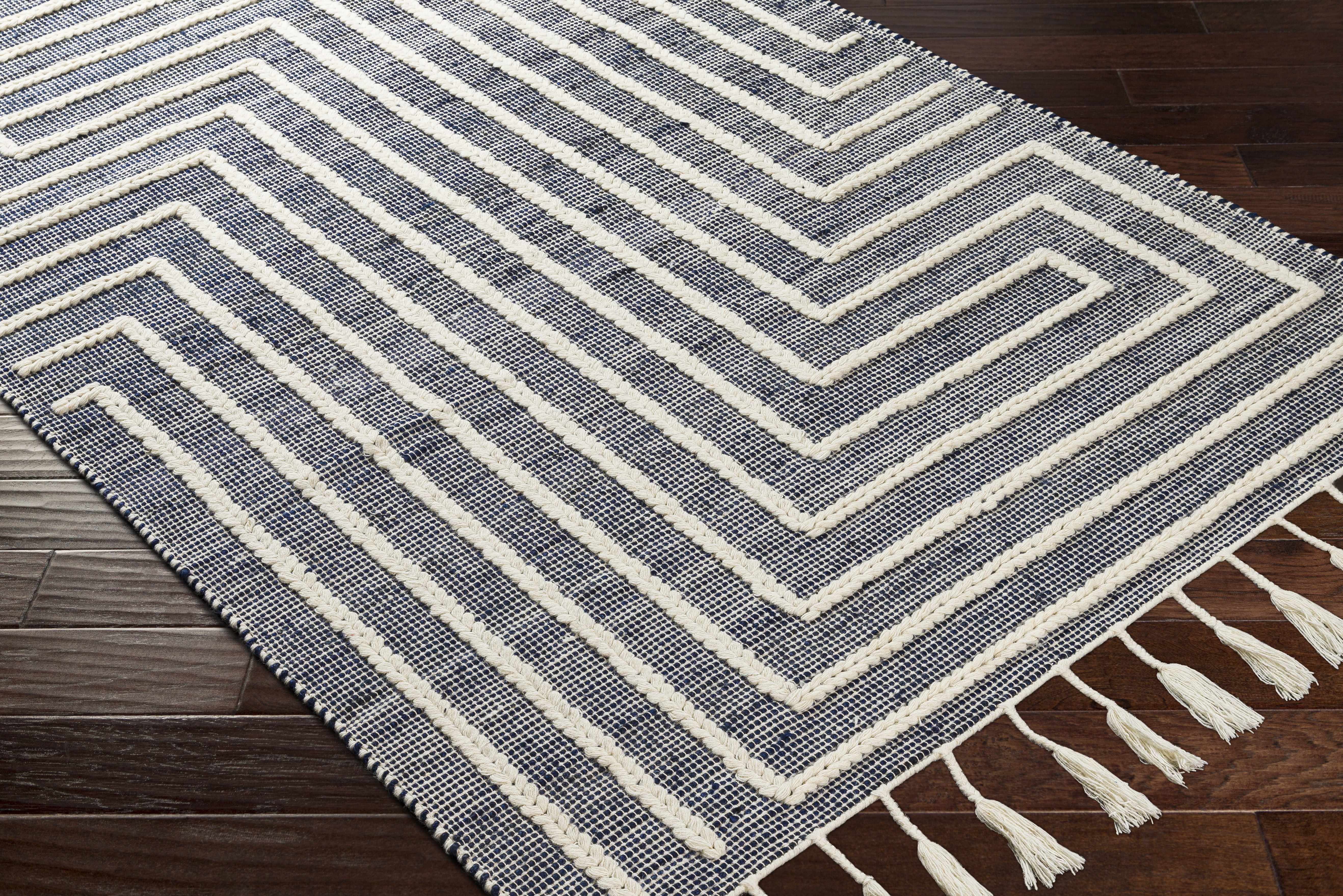 Aditya Tasseled Jute&Wool Carpet - Clearance - Image 4