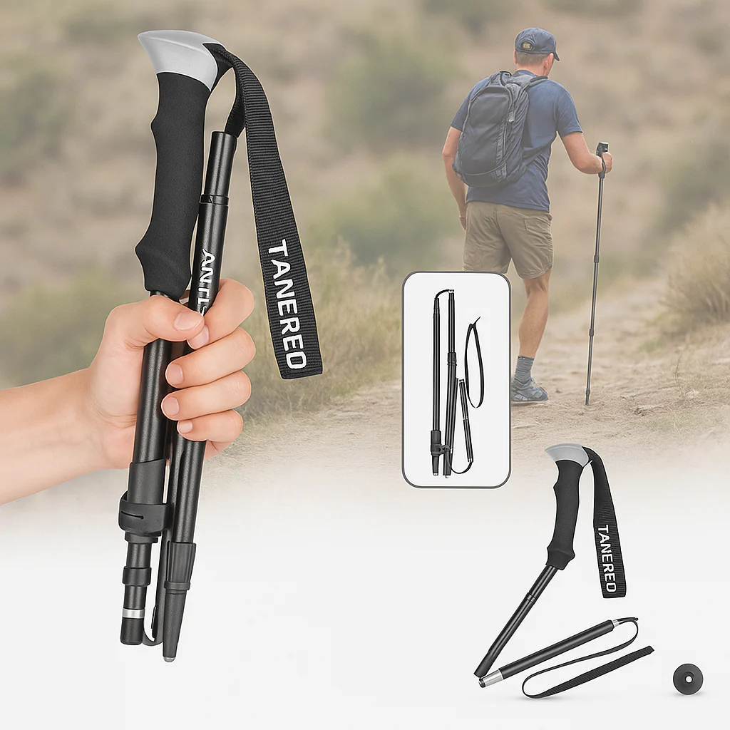 Adjustable Foldable Hiking Poles 110–135cm Trekking Sticks - Image 6