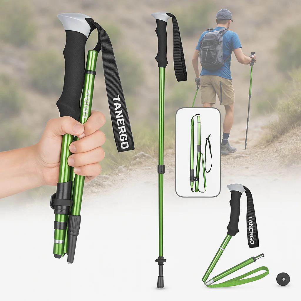 Adjustable Foldable Hiking Poles 110–135cm Trekking Sticks - Image 7