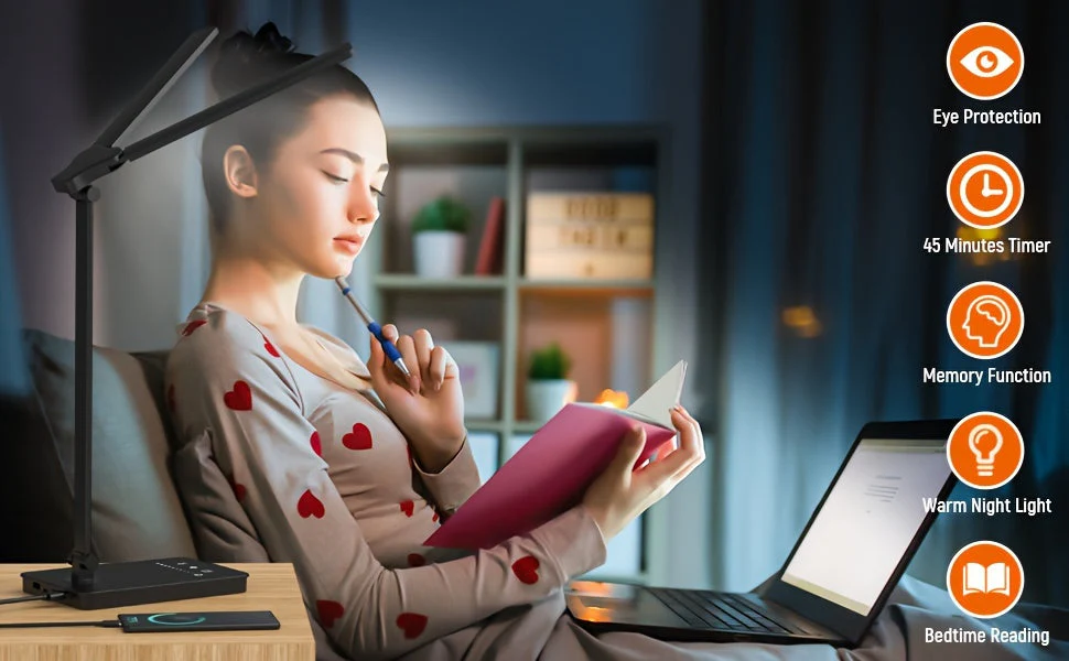 Adjustable LED Desk Lamp – Touch Dimmable Gooseneck Light for Office & Reading - Image 11