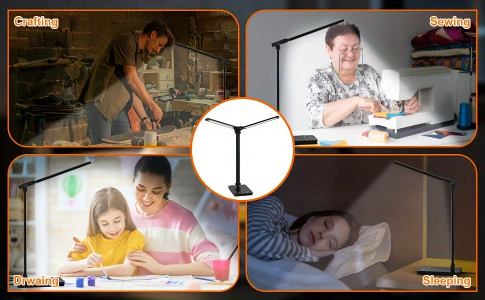 Adjustable LED Desk Lamp – Touch Dimmable Gooseneck Light for Office & Reading - Image 13