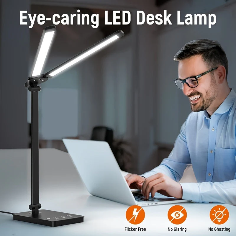 Adjustable LED Desk Lamp – Touch Dimmable Gooseneck Light for Office & Reading - Image 8