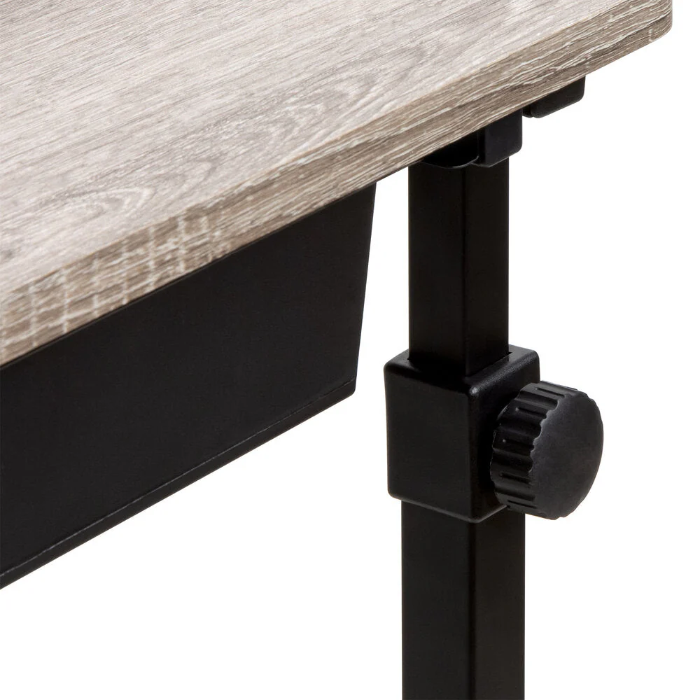 Adjustable Overbed Bedside Table with Wheels - Image 13