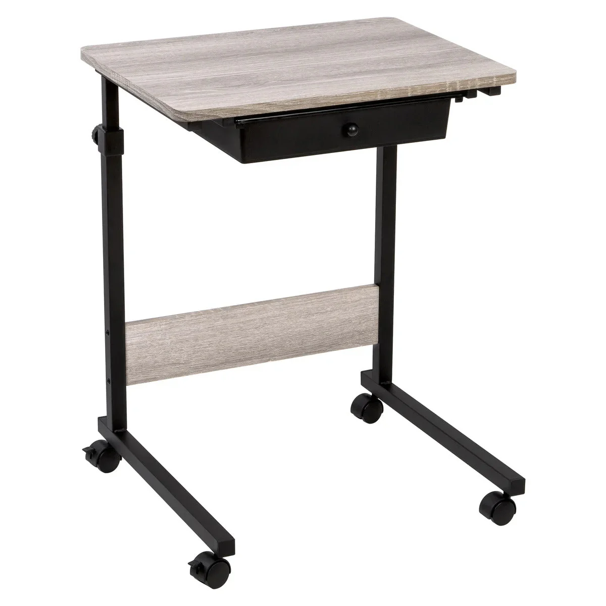 Adjustable Overbed Bedside Table with Wheels - Image 17