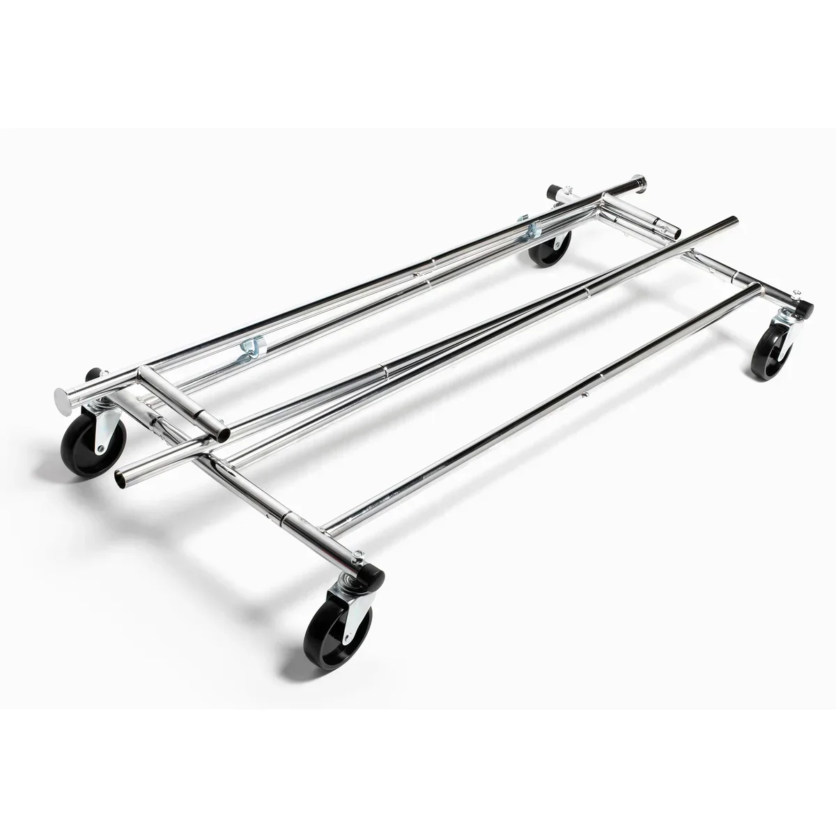 Adjustable & Rolling Commercial Grade Foldable Garment Rack - Image 4