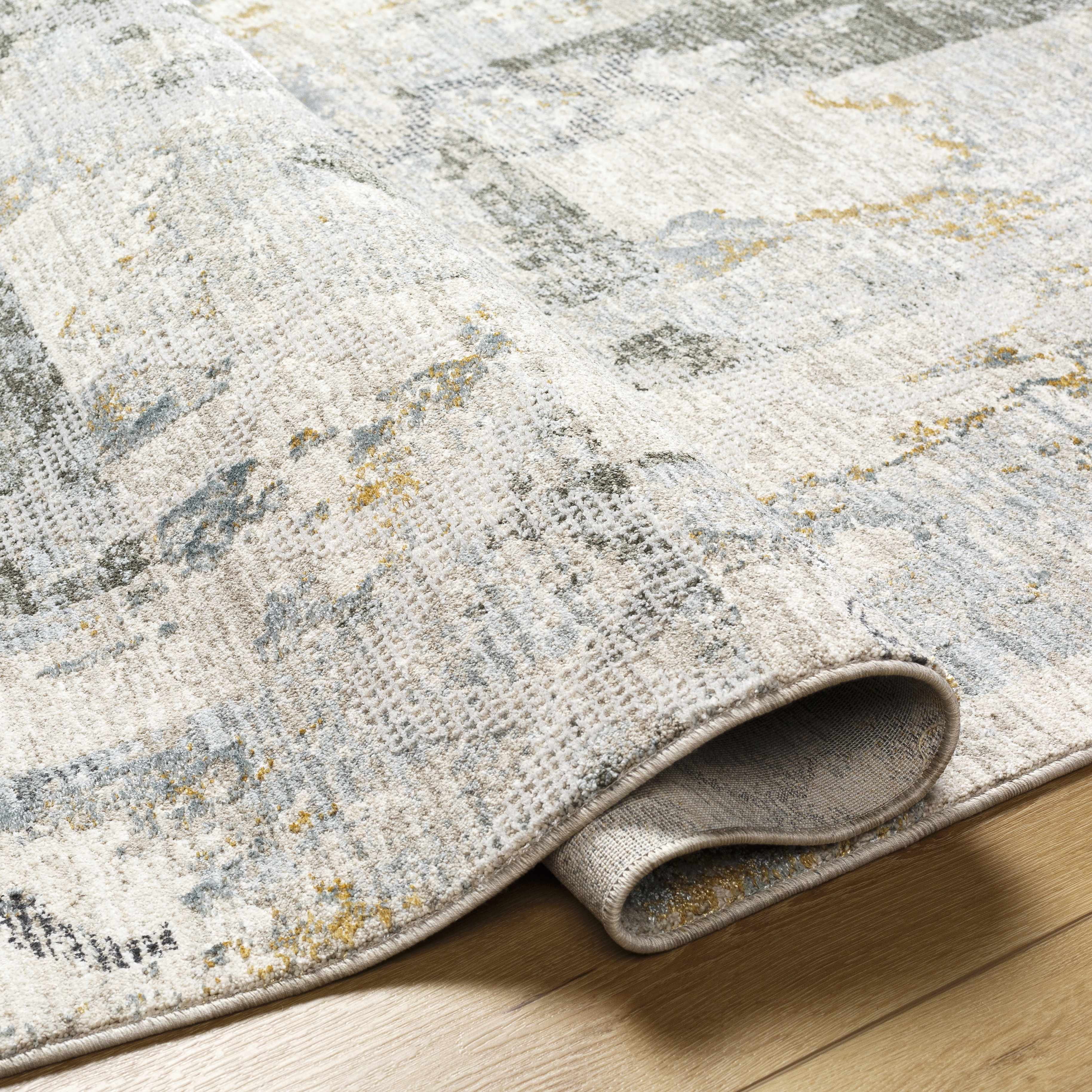Adlai Textured Rug with Fringes - Image 11