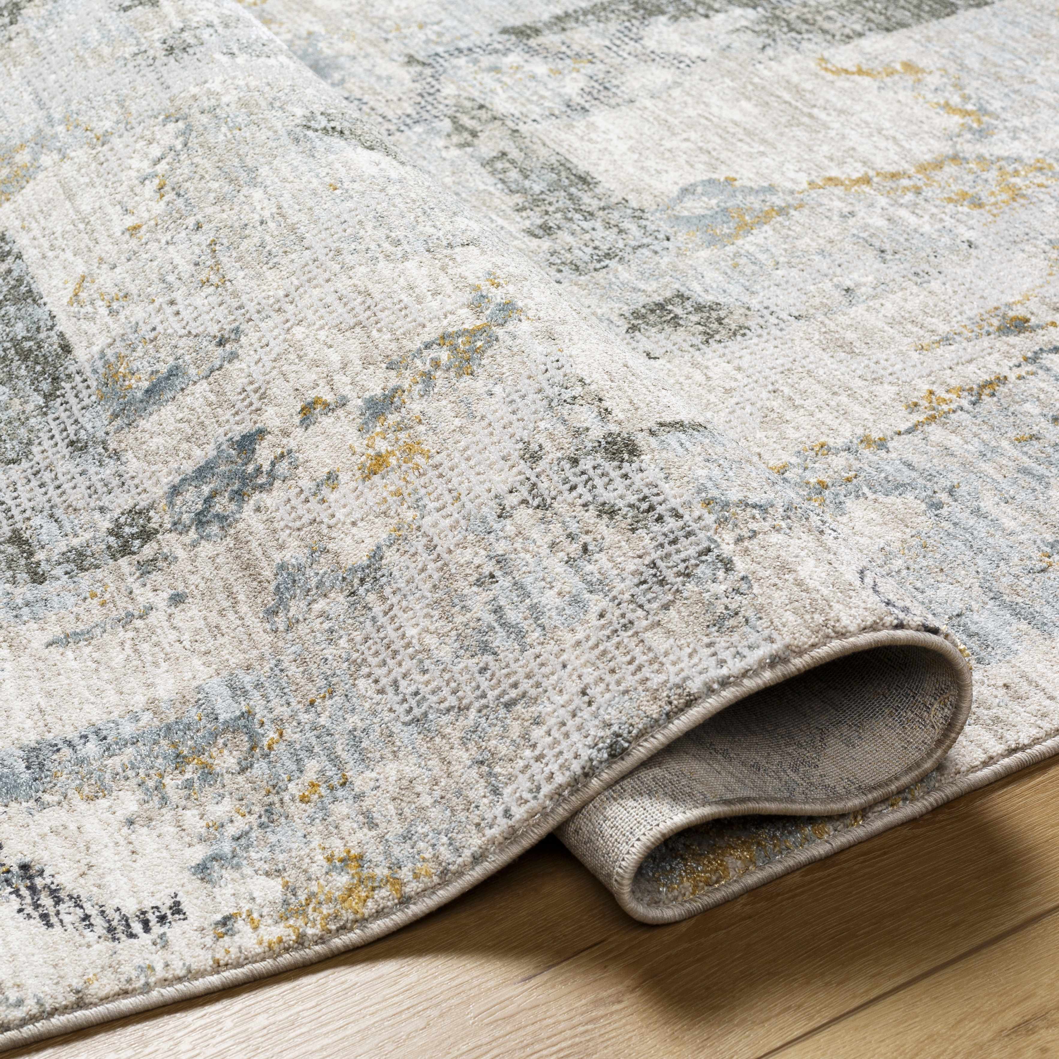 Adlai Textured Rug with Fringes - Image 18